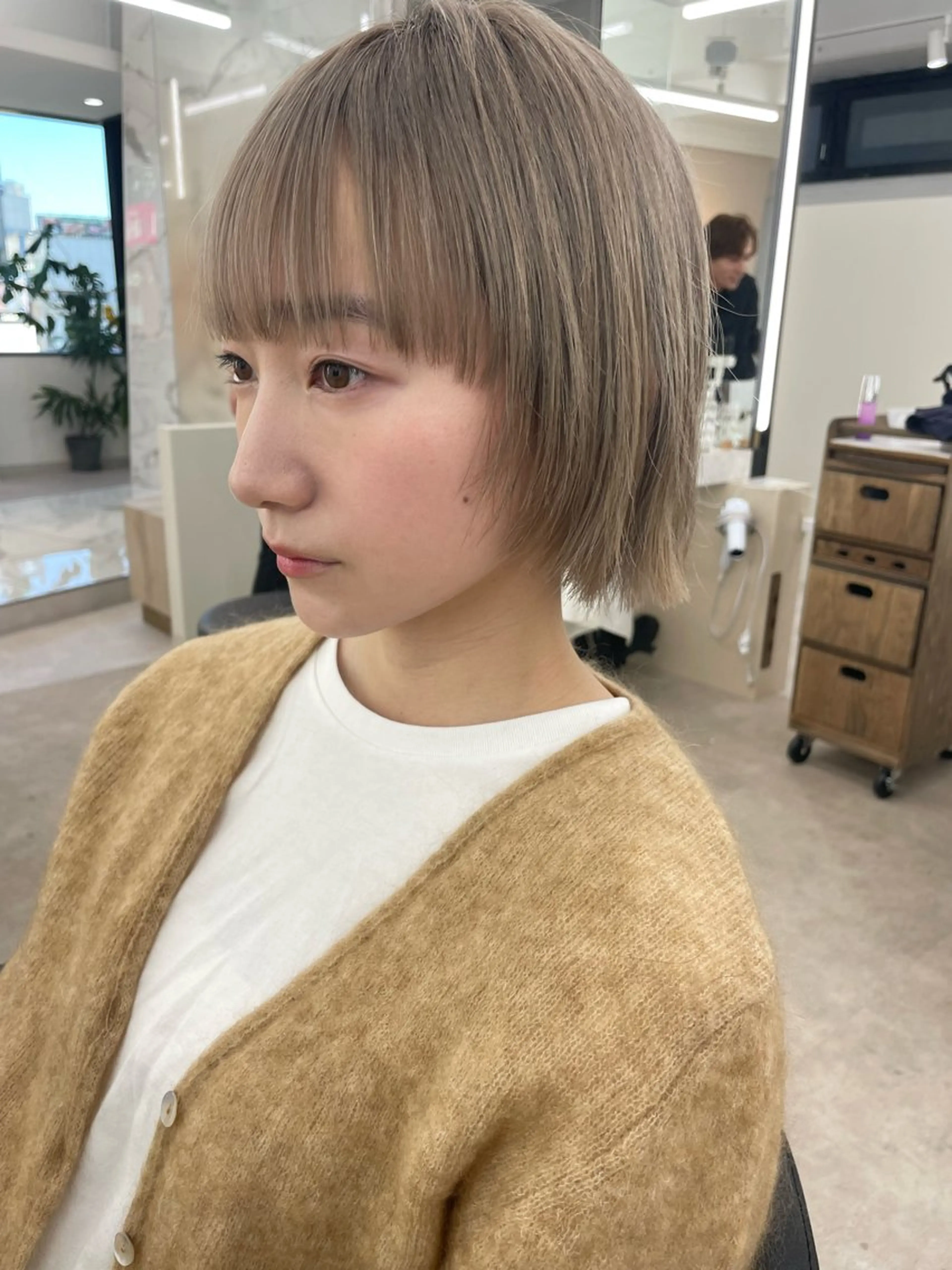 ショート ボブ顔周りカット honokaのヘアスタイル