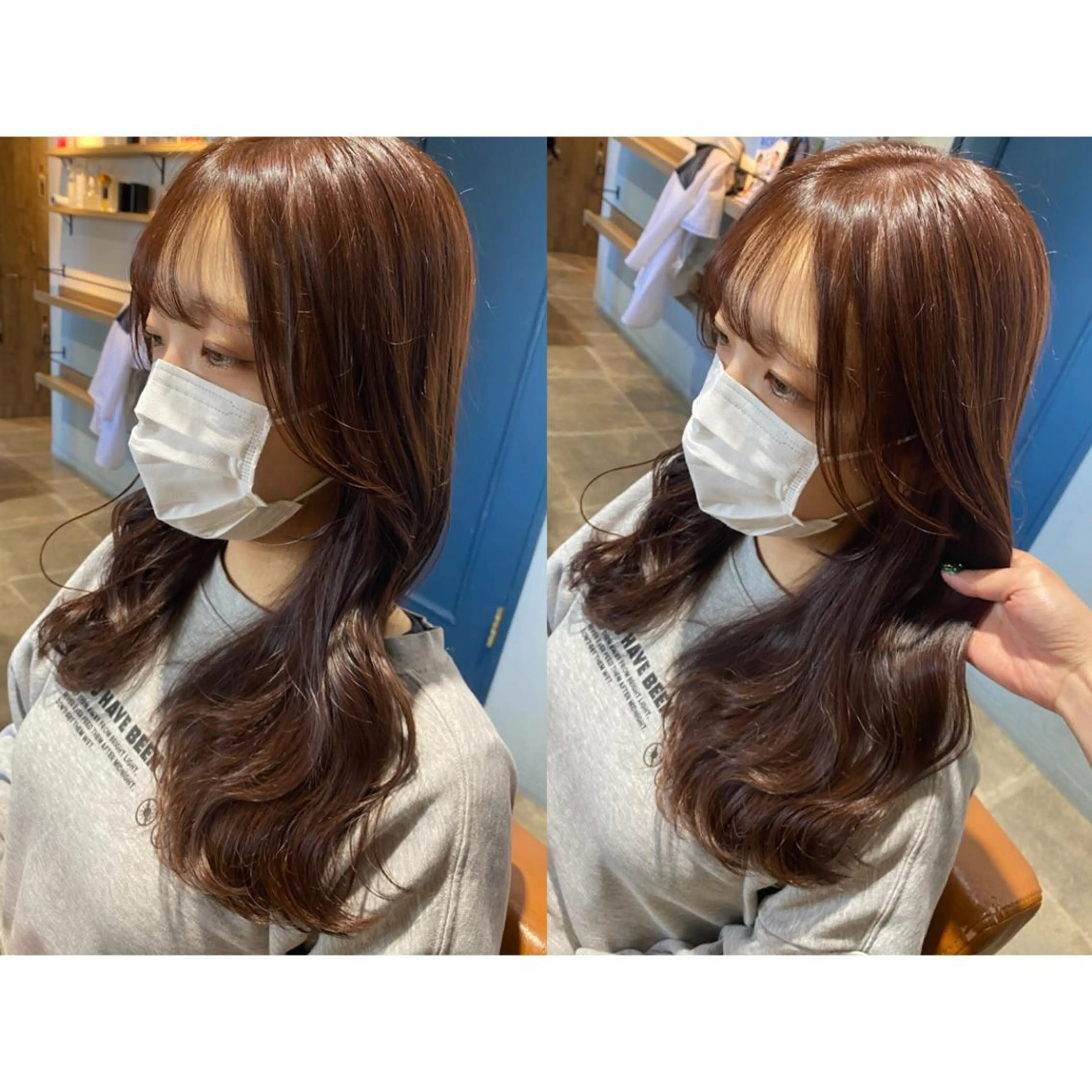 カラー 透明感カラー カット ヘアカラー トリートメント 🐻結んで可愛い hair EMI🐻のヘアスタイル