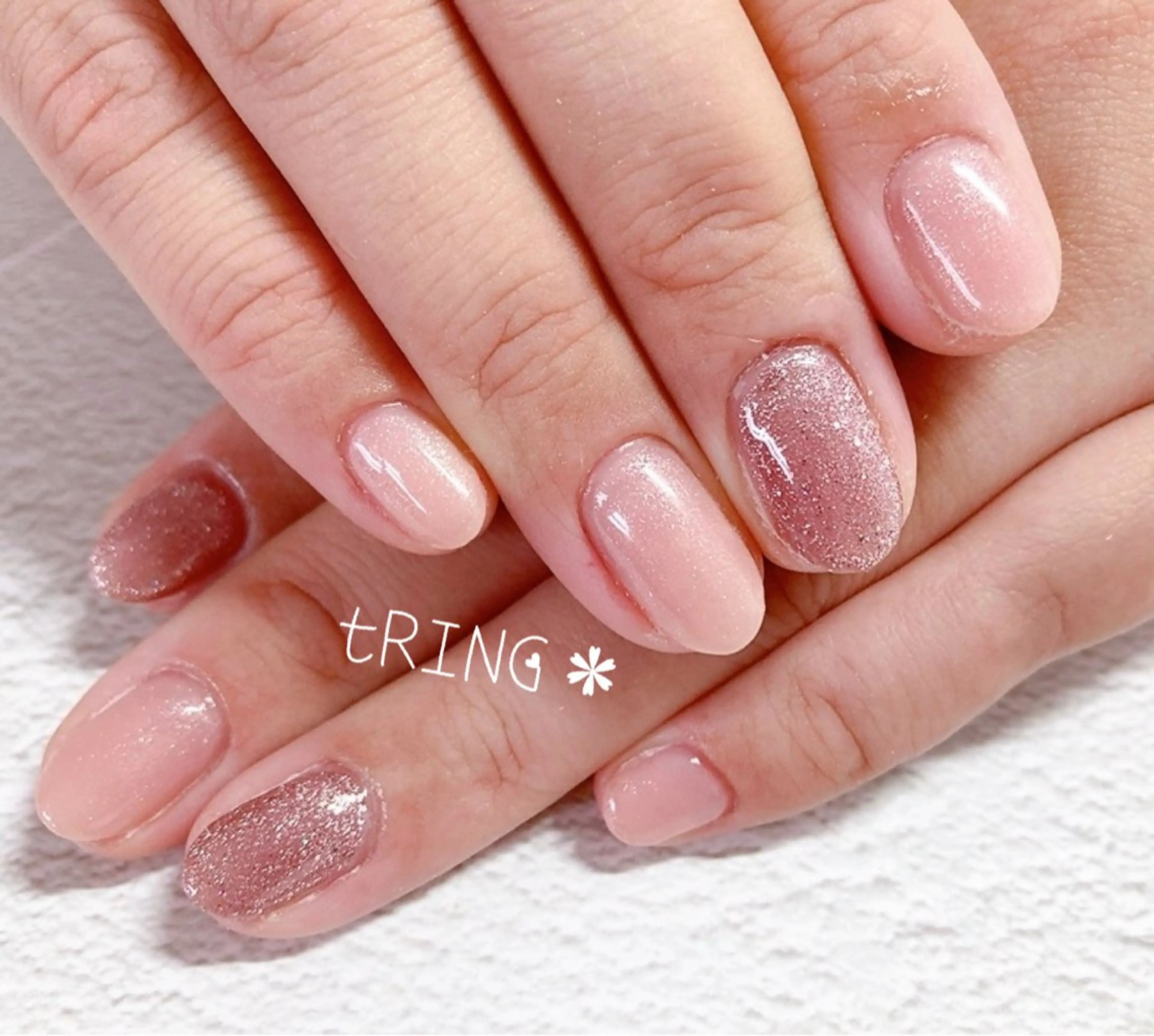 ネイル ハンドネイル tRING＊ しいの木台のネイルデザイン