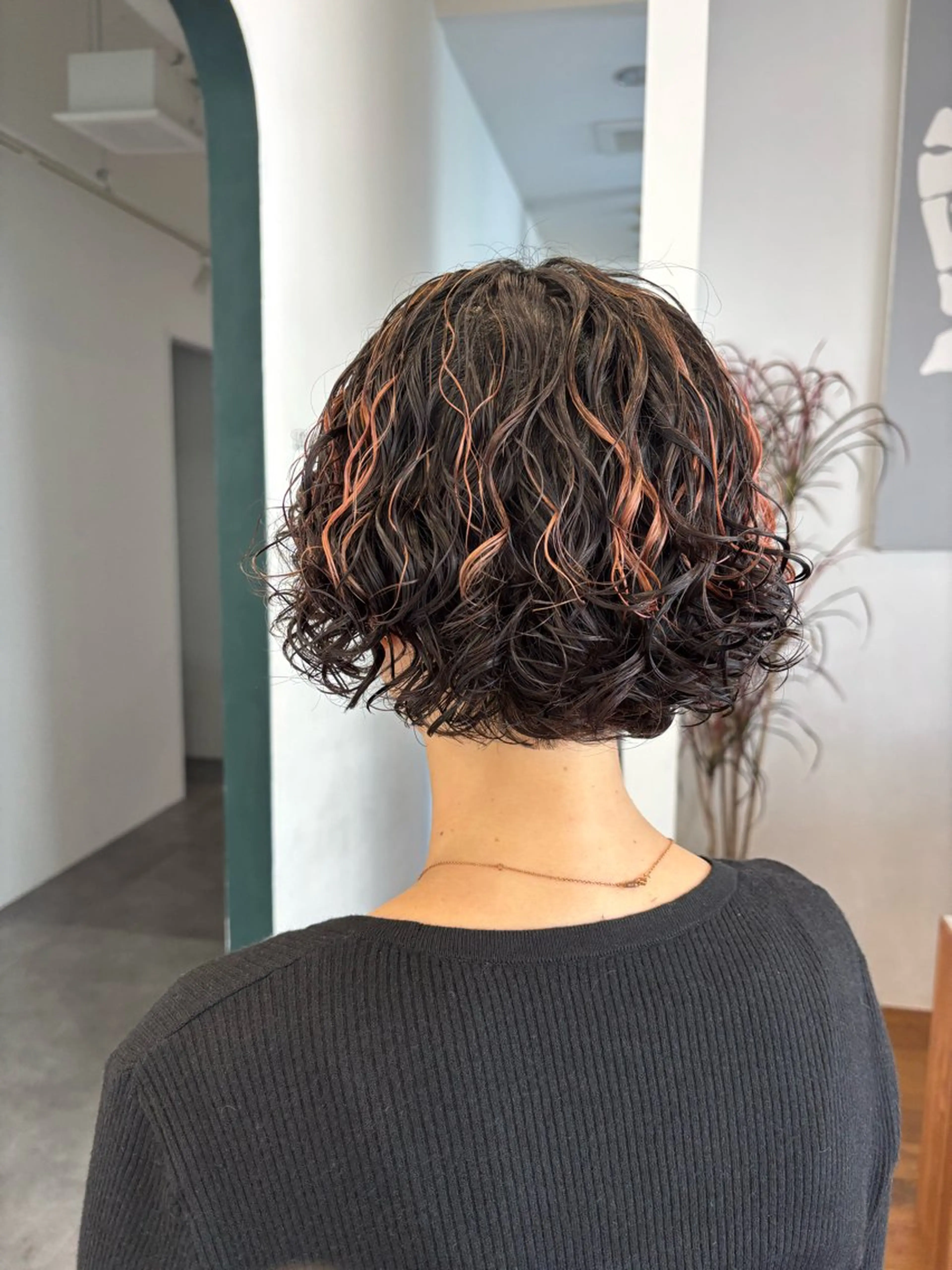 ショート パーマ ボブ カット パーマ トリートメント ヘアセット ハードパーマ Rico💜のヘアスタイル