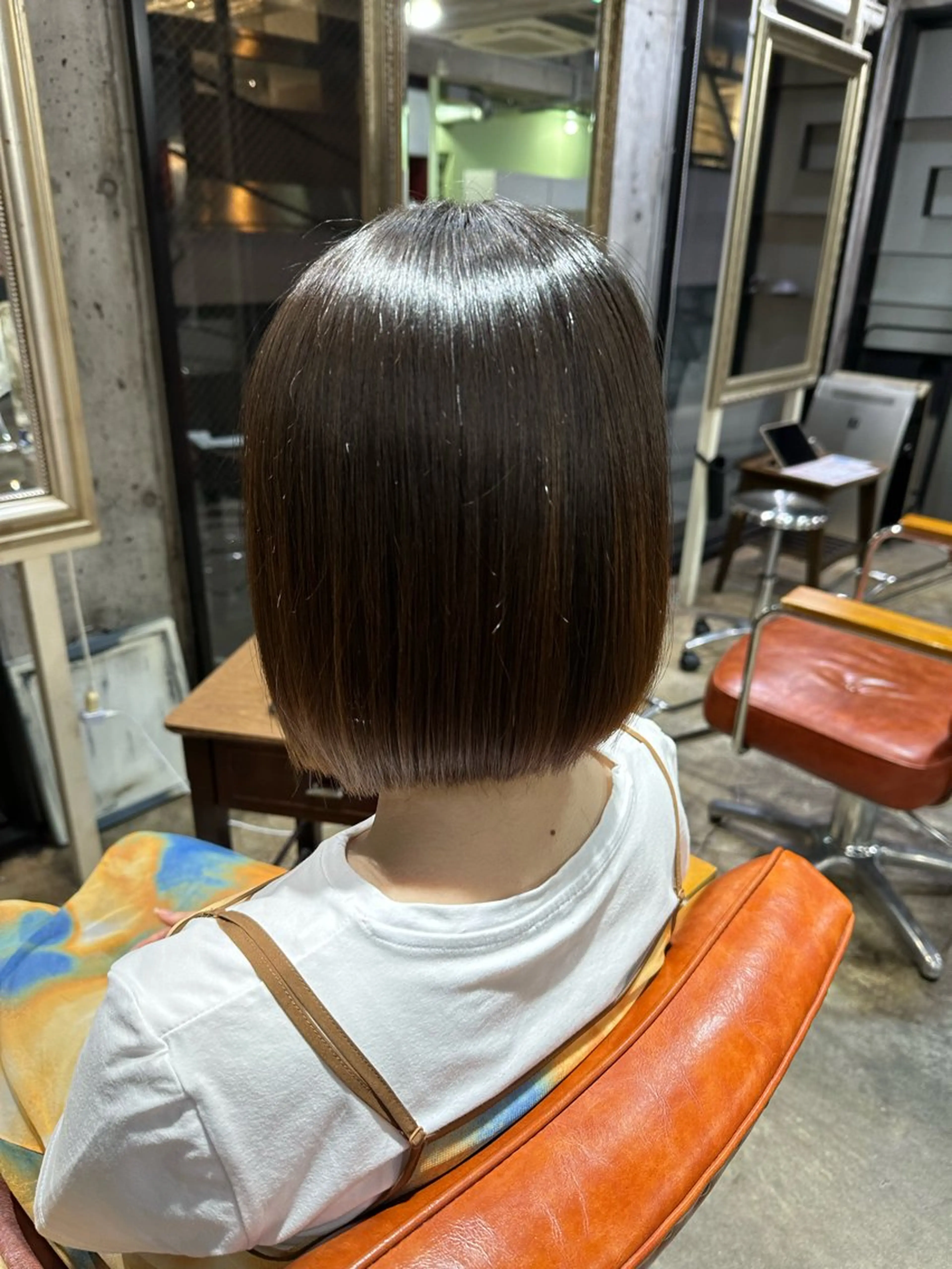 ミディアム 🔥コテ巻き風 ボブパーマ🔥のヘアスタイル