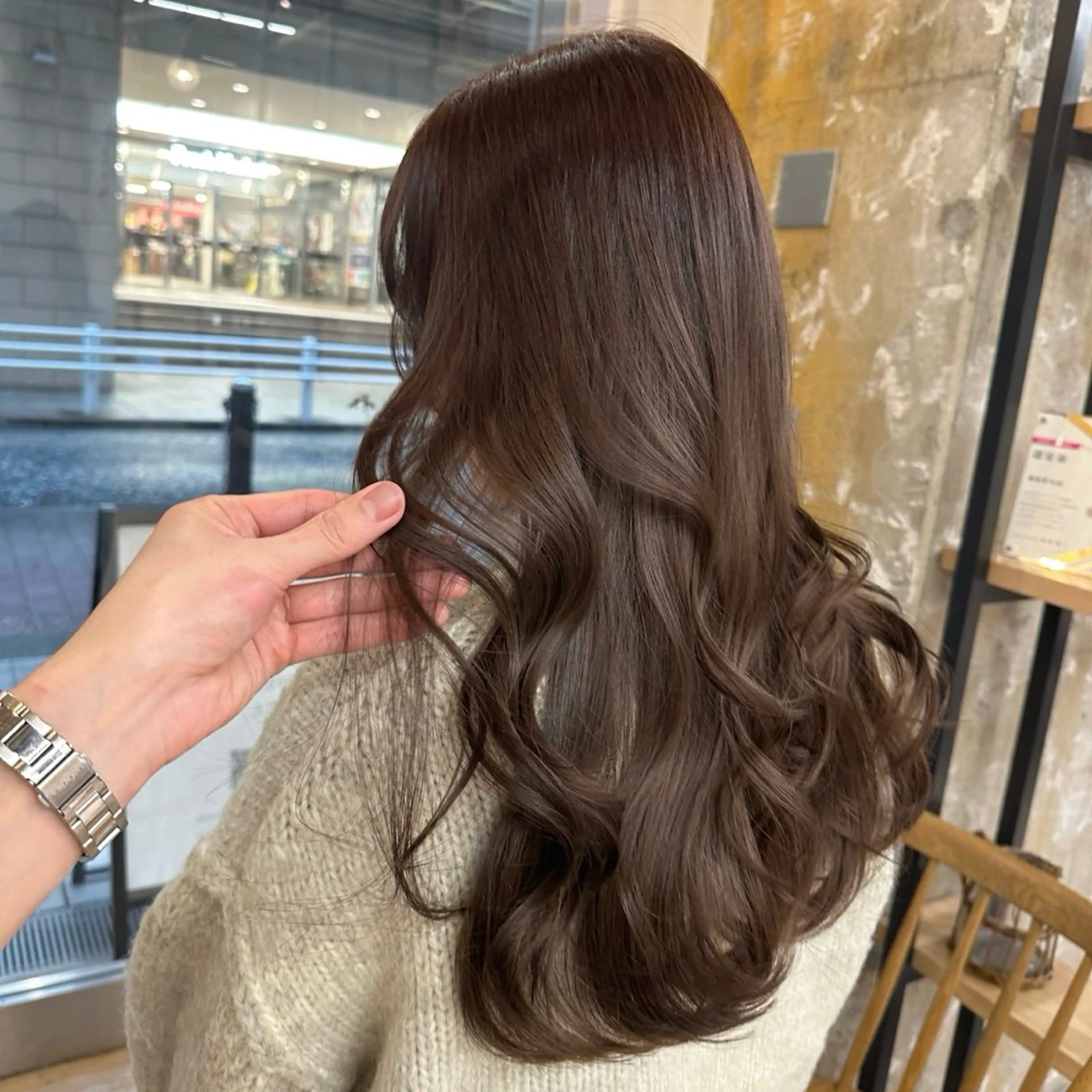 ロング メンズ縮毛矯正 ニュアンスパーマのヘアスタイル