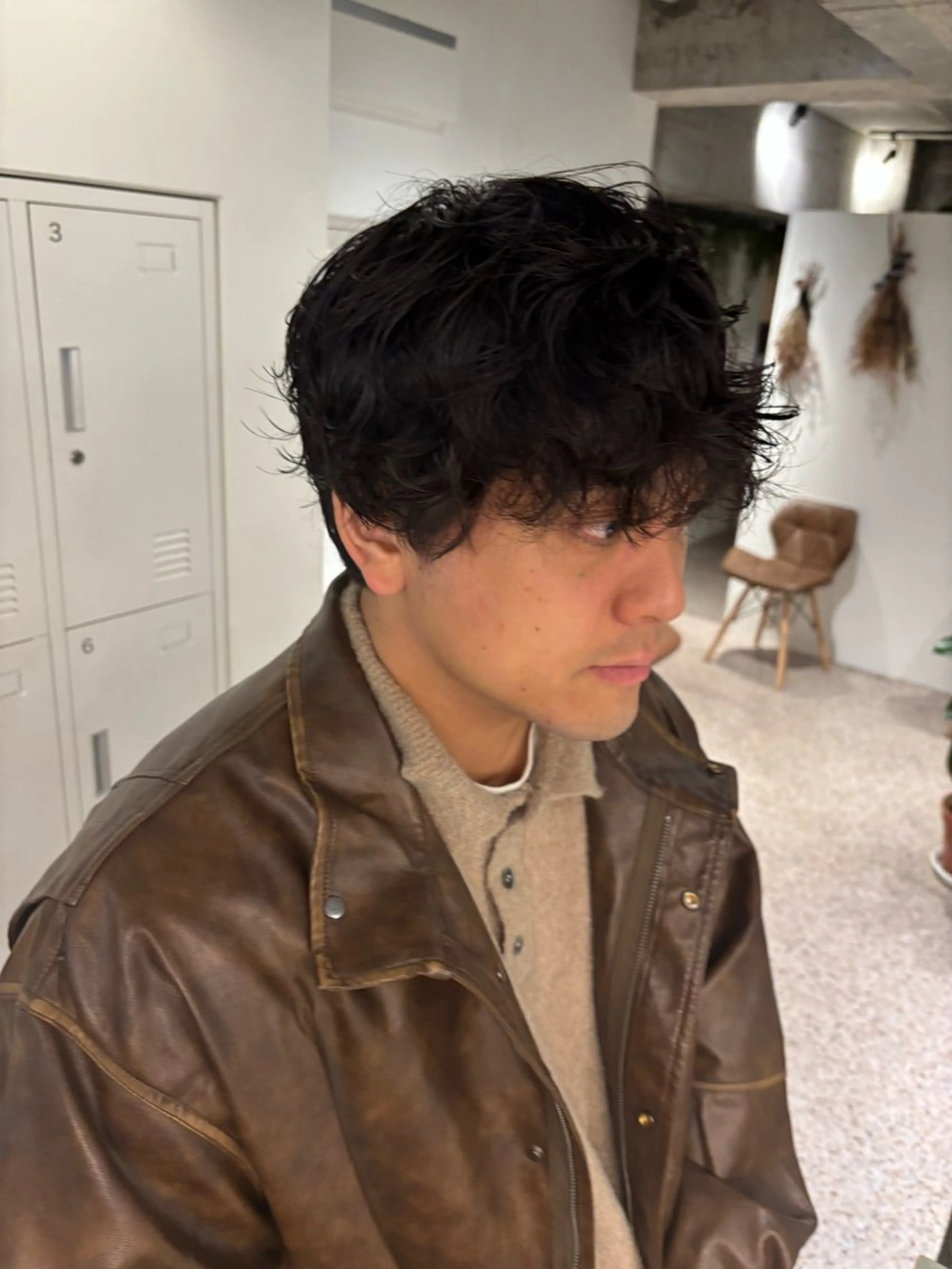 ショート メンズ メンズパーマ カット パーマ 丸山璃子 /パーマ/レイヤーのヘアスタイル