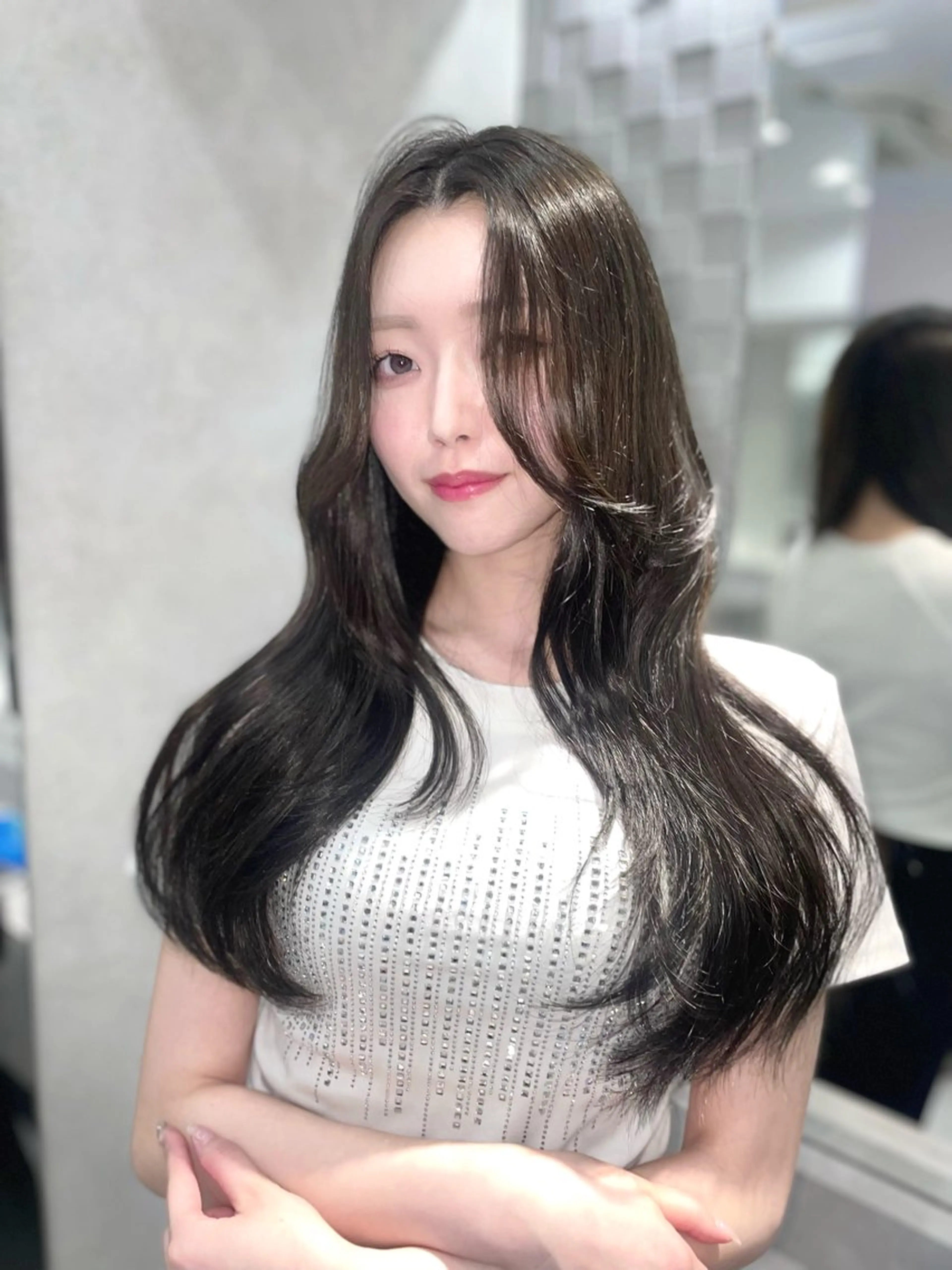 カラー ヘアアレンジ ブリーチ ブラウンカラー 透明感カラー ブリーチなしカラー ♡ 𝐿𝑈𝑁𝐴 ♡のヘアスタイル