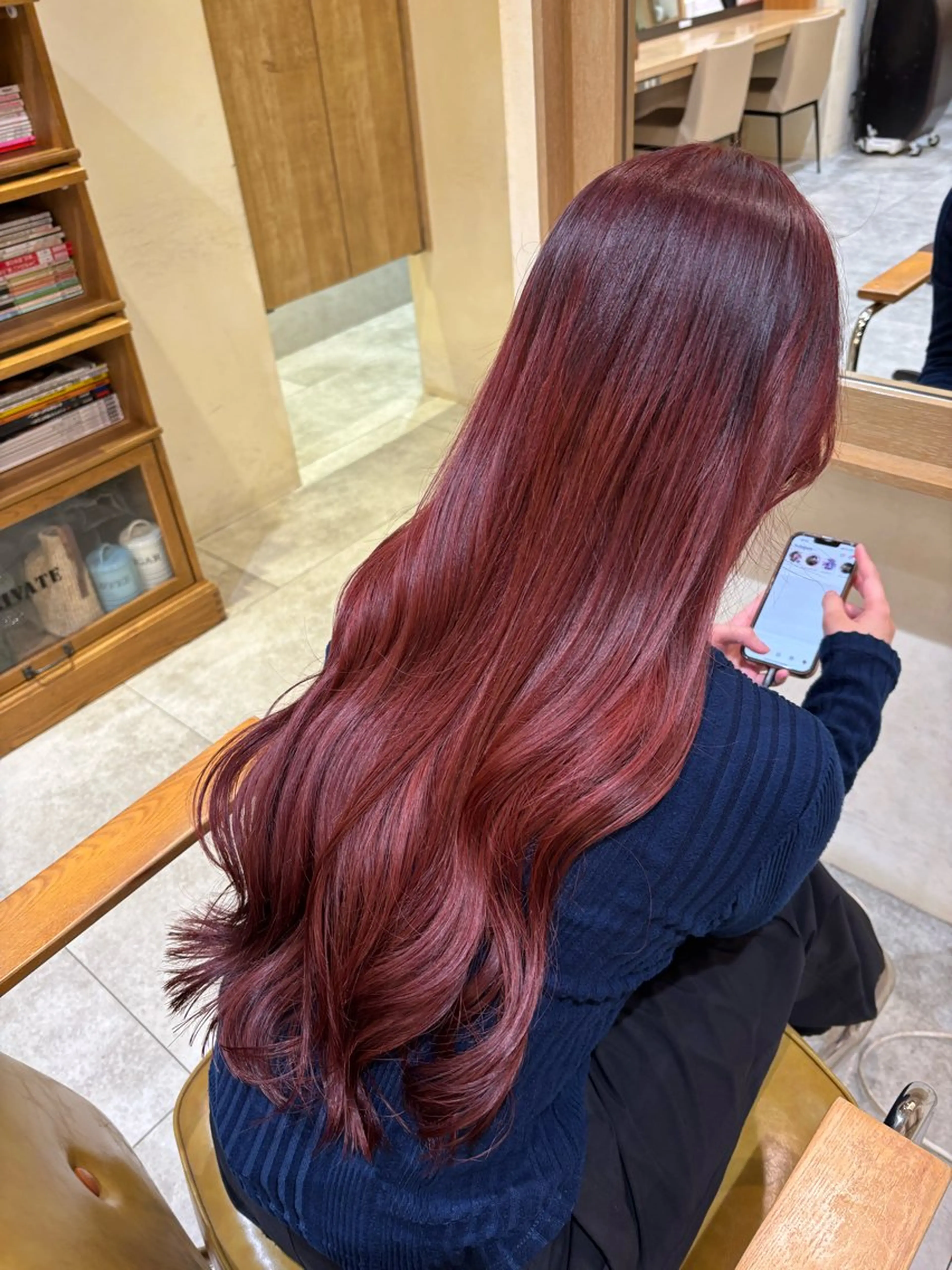 ロング カット ヘアカラー Cloe 中目黒【クロエナカメグロ】所属・ハイトーン/暖色 カラー/maoのヘアスタイル