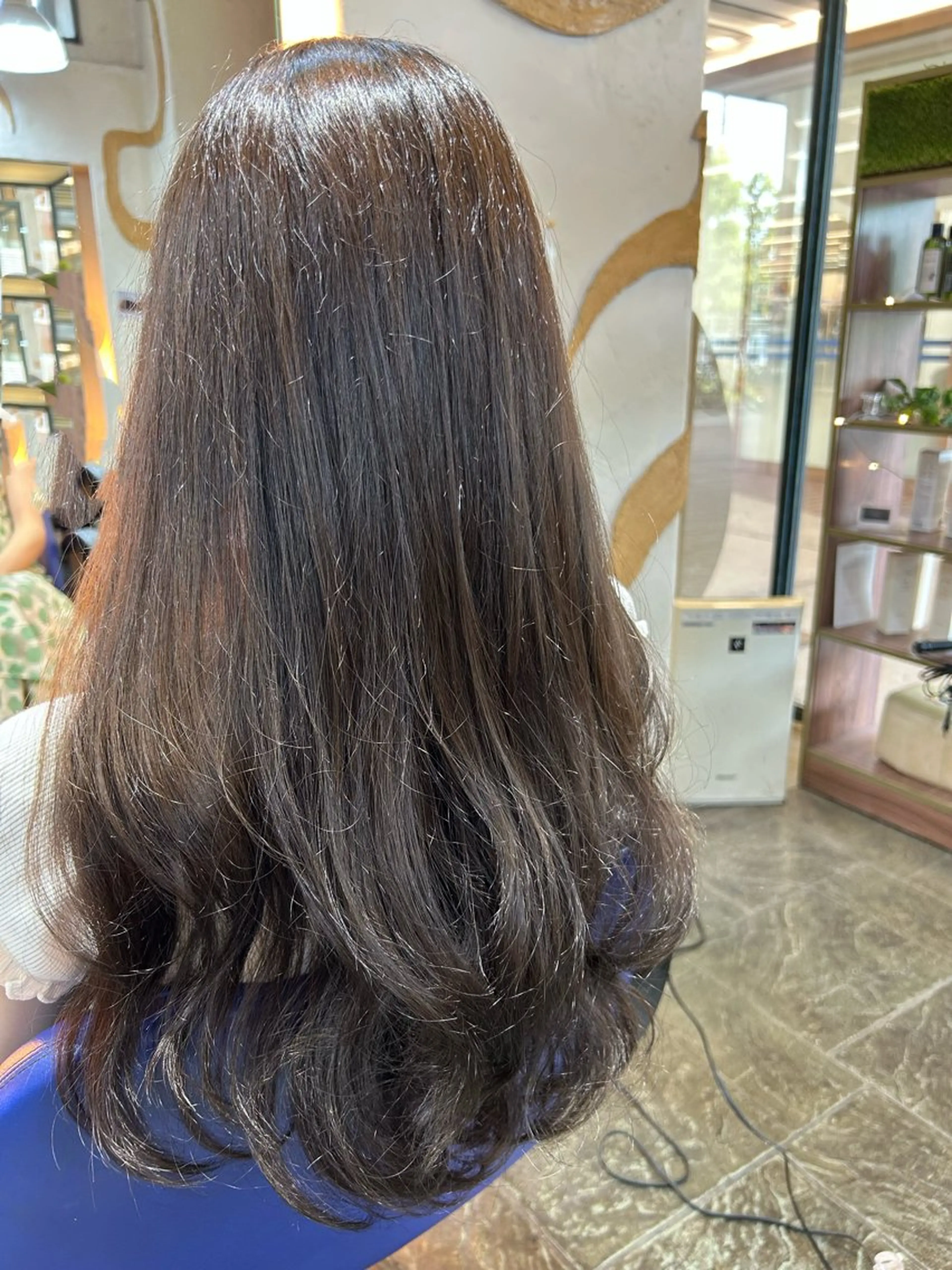 ロング カラー グレージュ 鎌ヶ谷大仏フレスコ ✂︎　NATSUMIのヘアスタイル