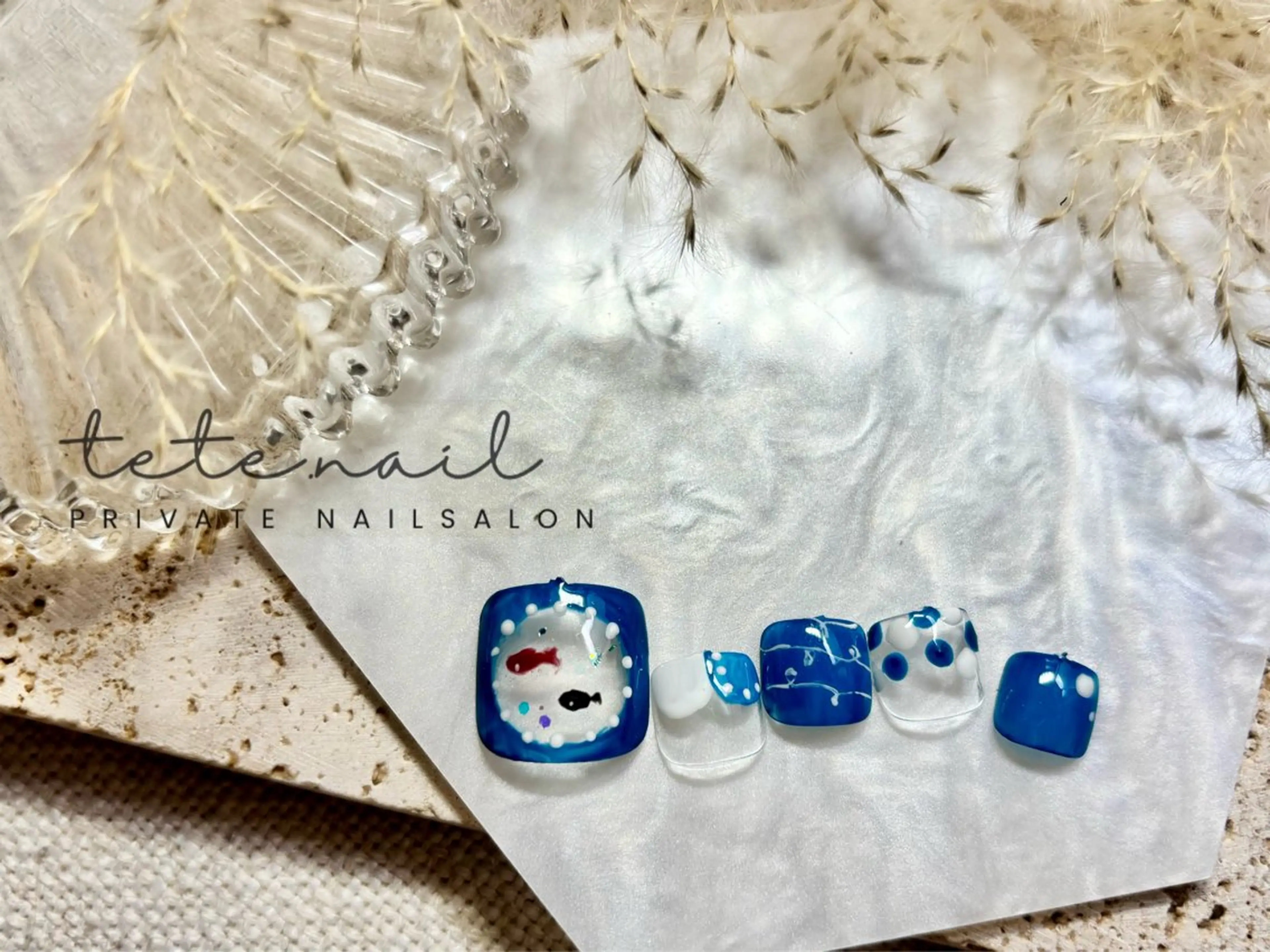 ネイル フットネイル tete. nailのネイルデザイン