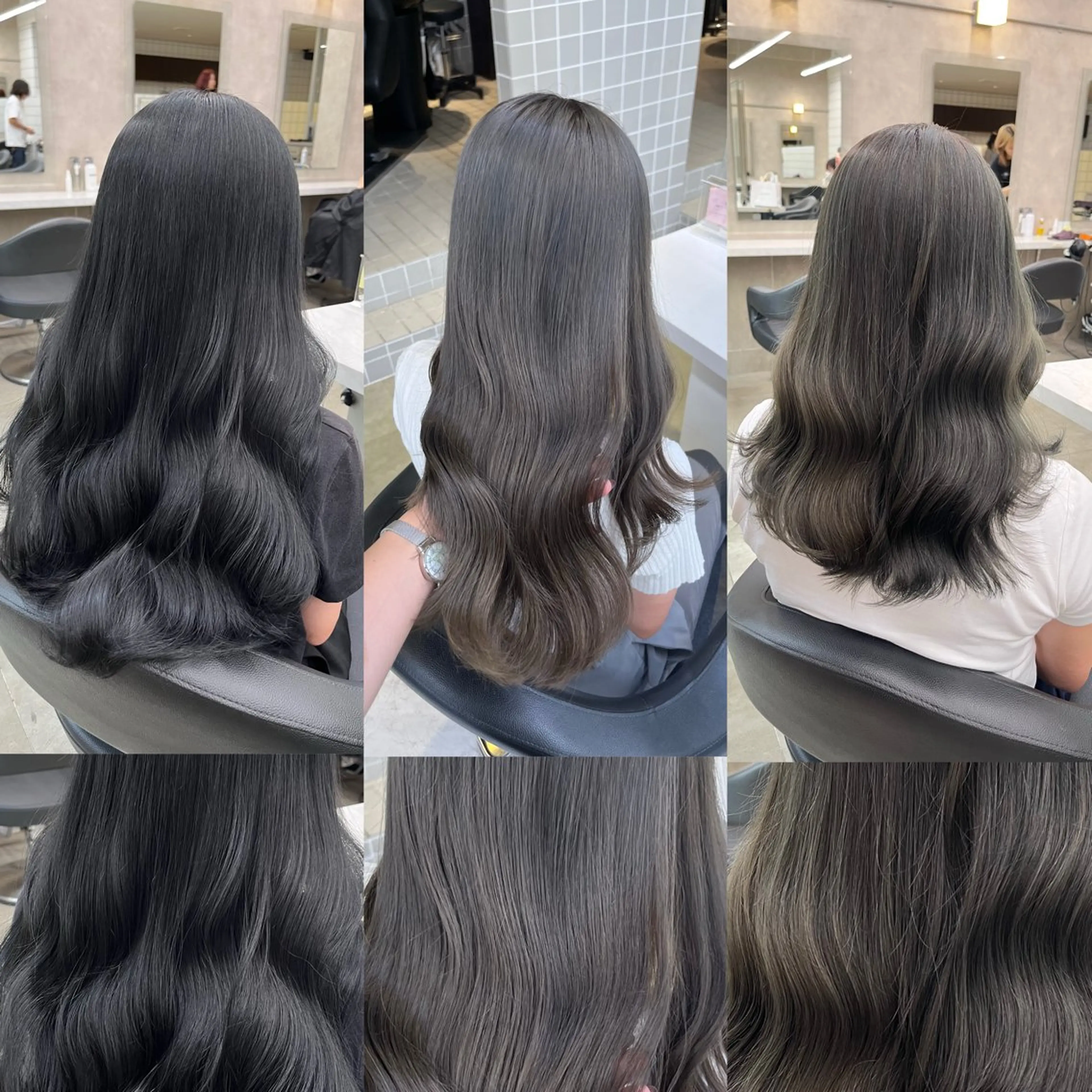 ロング ヘアカラー トリートメント ヘッドスパ ヘアセット 寒色＆ブリーチ特化 寒色MiOのヘアスタイル