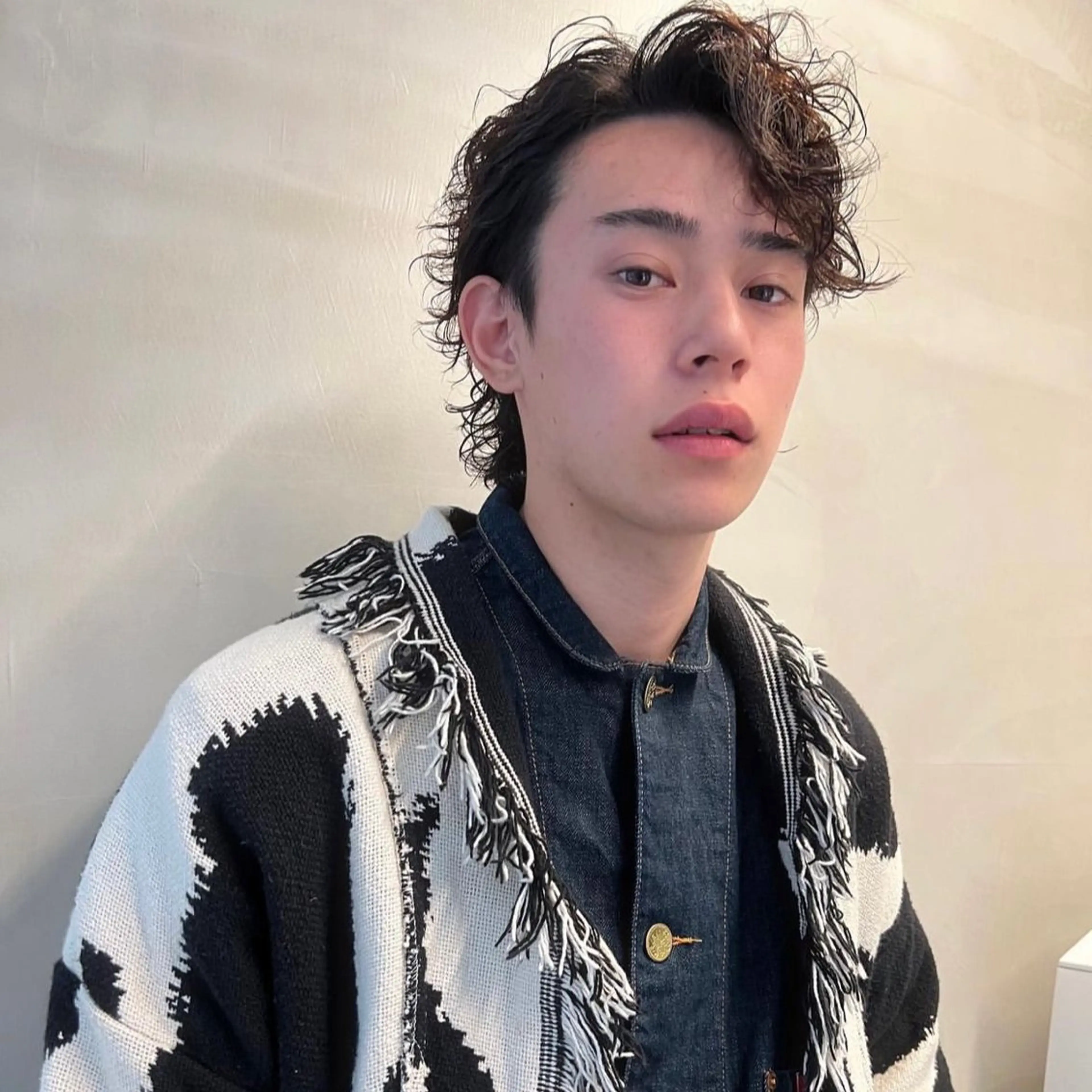 ショート パーマ ウルフカット カット ブロンド／ブリーチ 【SITY.】のヘアスタイル