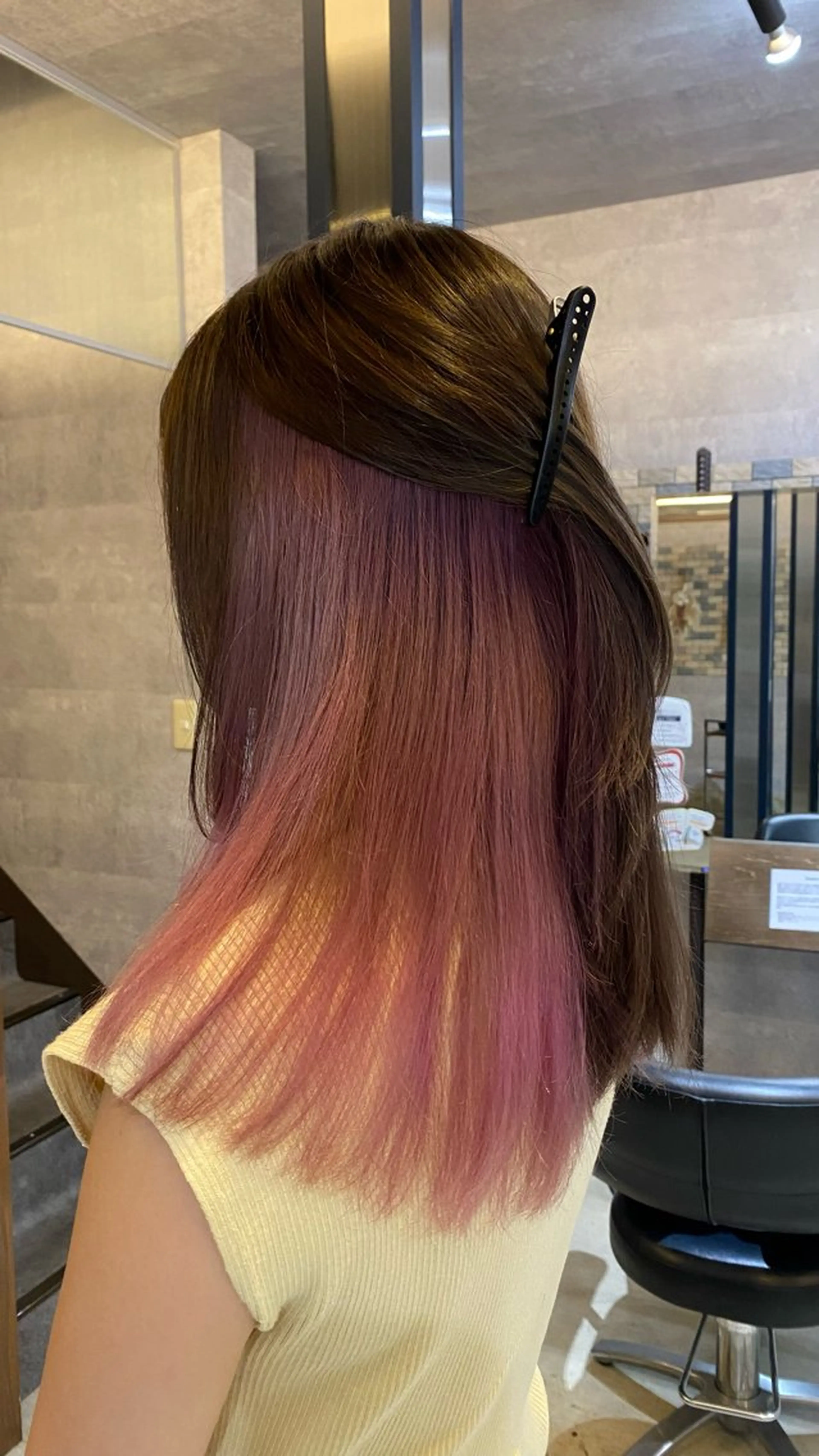 ミディアム カラー インナーカラー ヘアカラー 浅野  勇貴のヘアスタイル