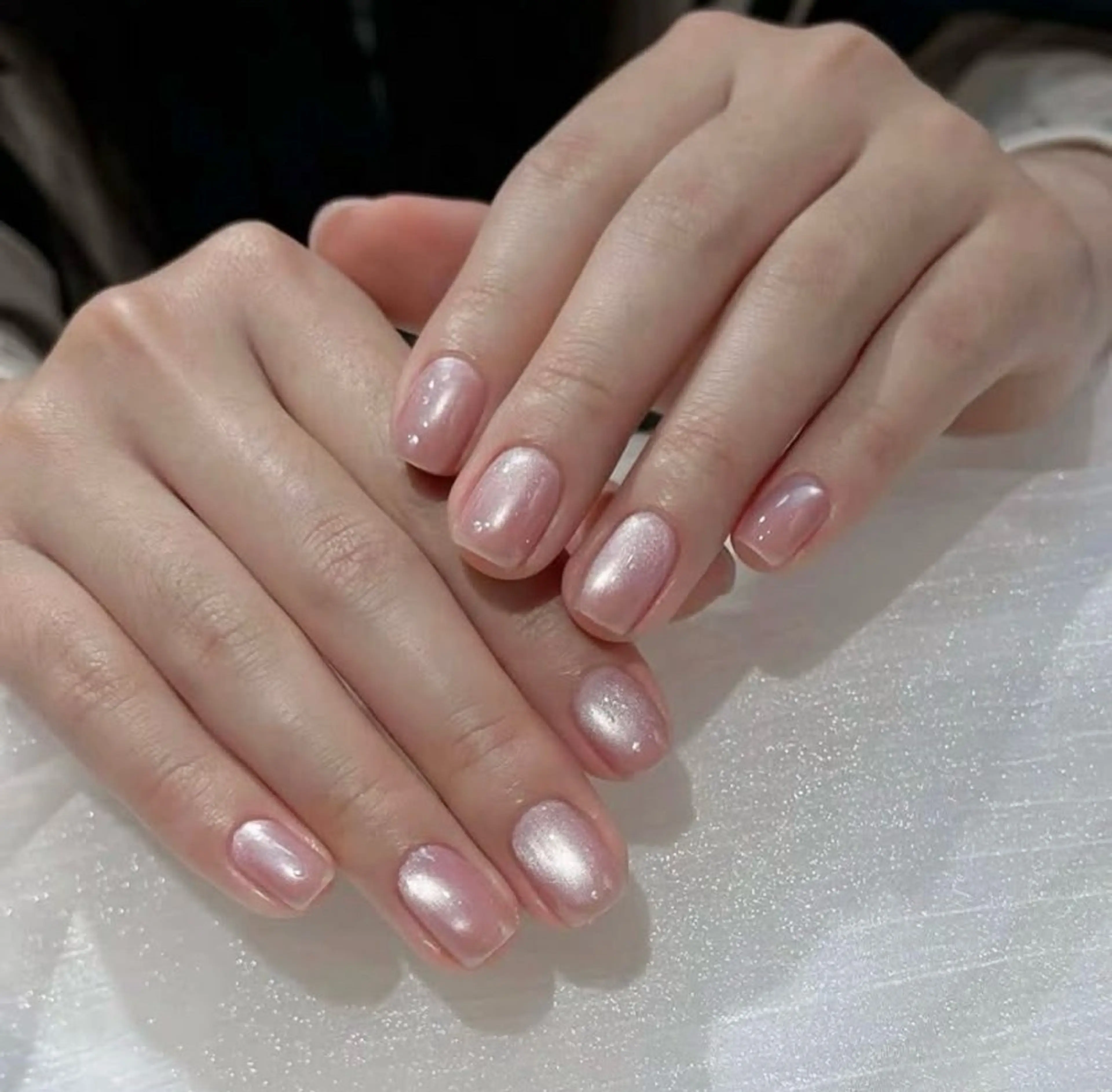 ネイル オーロラネイル チークネイル フレンチネイル 韓国ネイル マグネットネイル REI レイのネイルデザイン