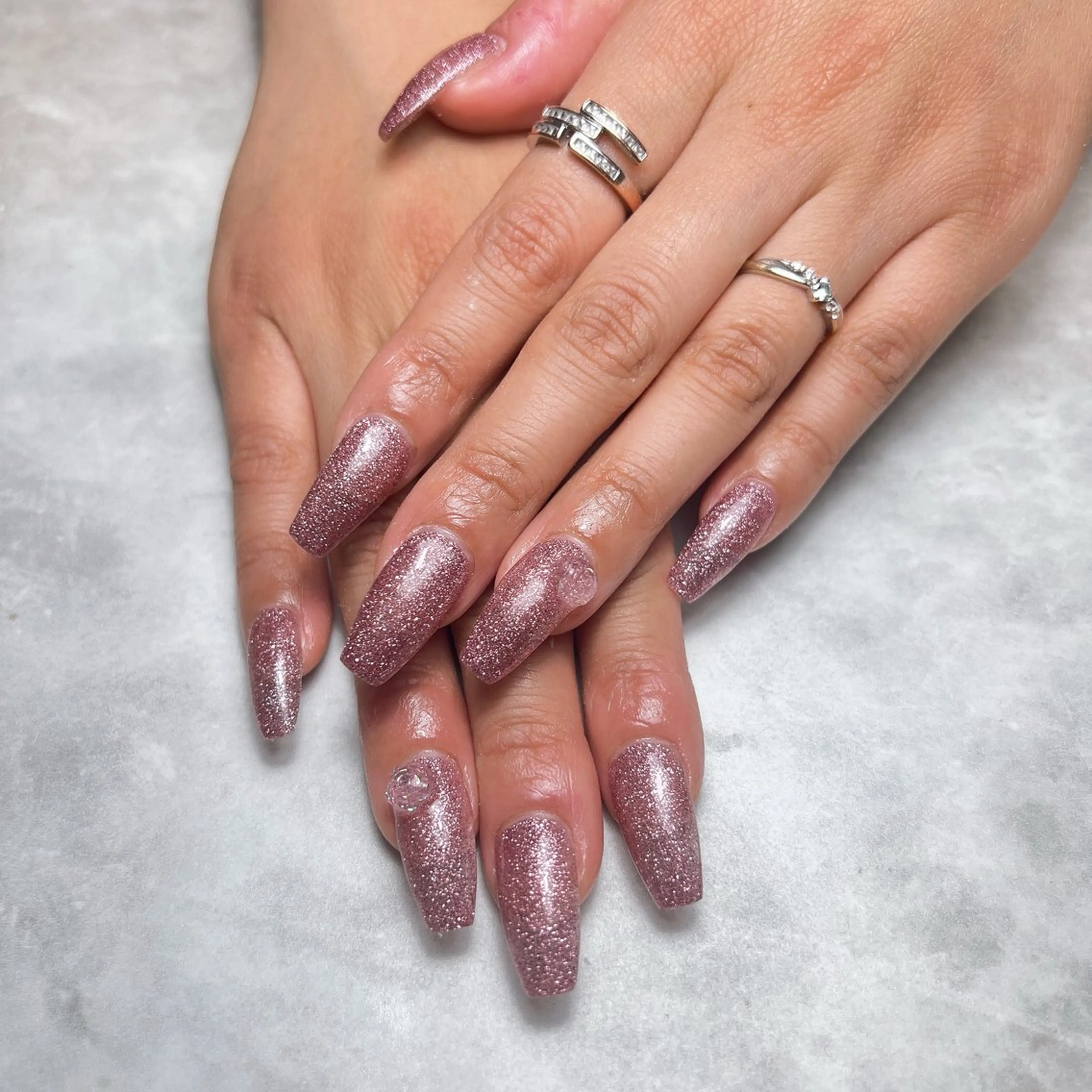 ネイル ラメ(グリッター) ワンカラーネイル ハンドネイル lifra Hinaのネイルデザイン