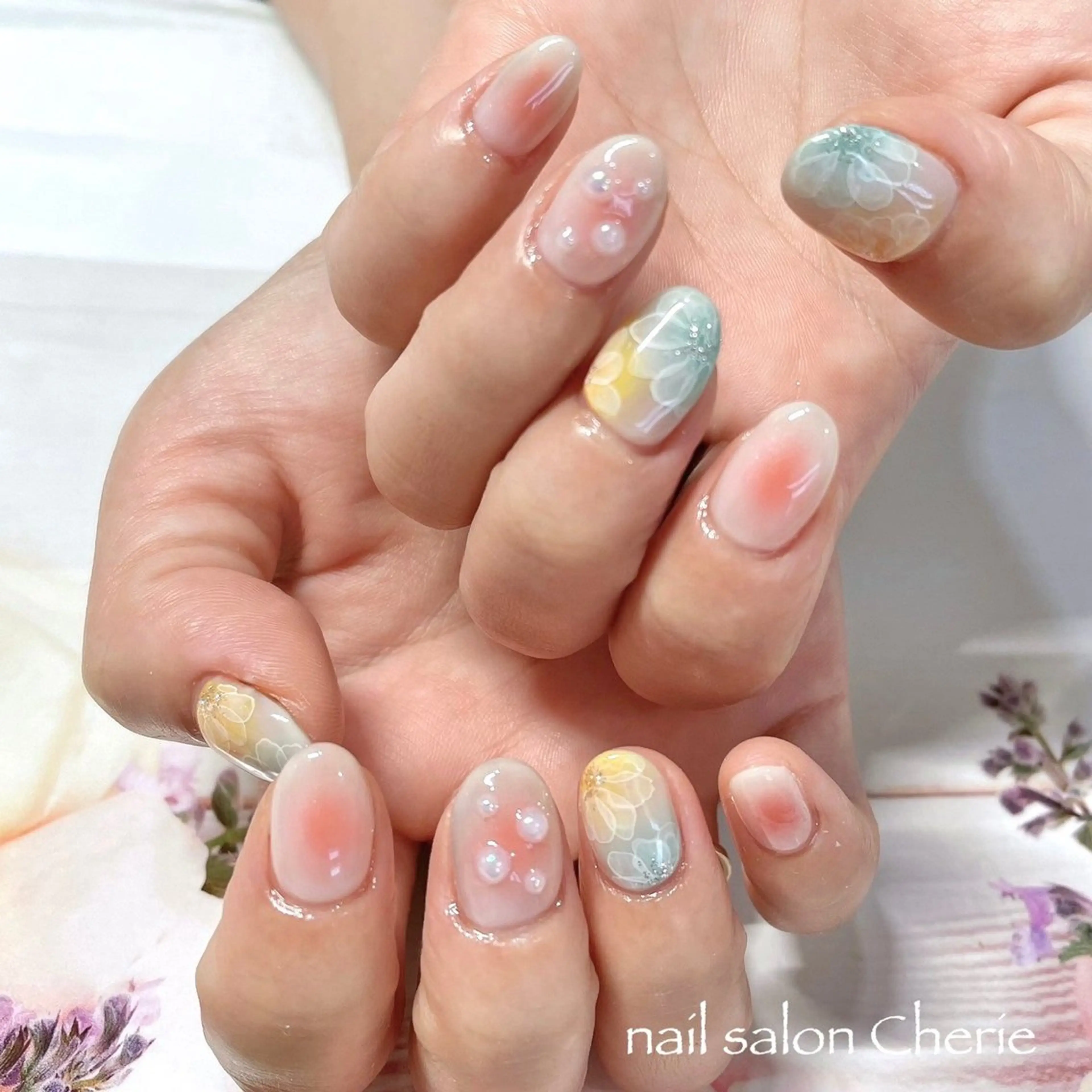 ネイル ハンドネイル nail salon Cherieのネイルデザイン