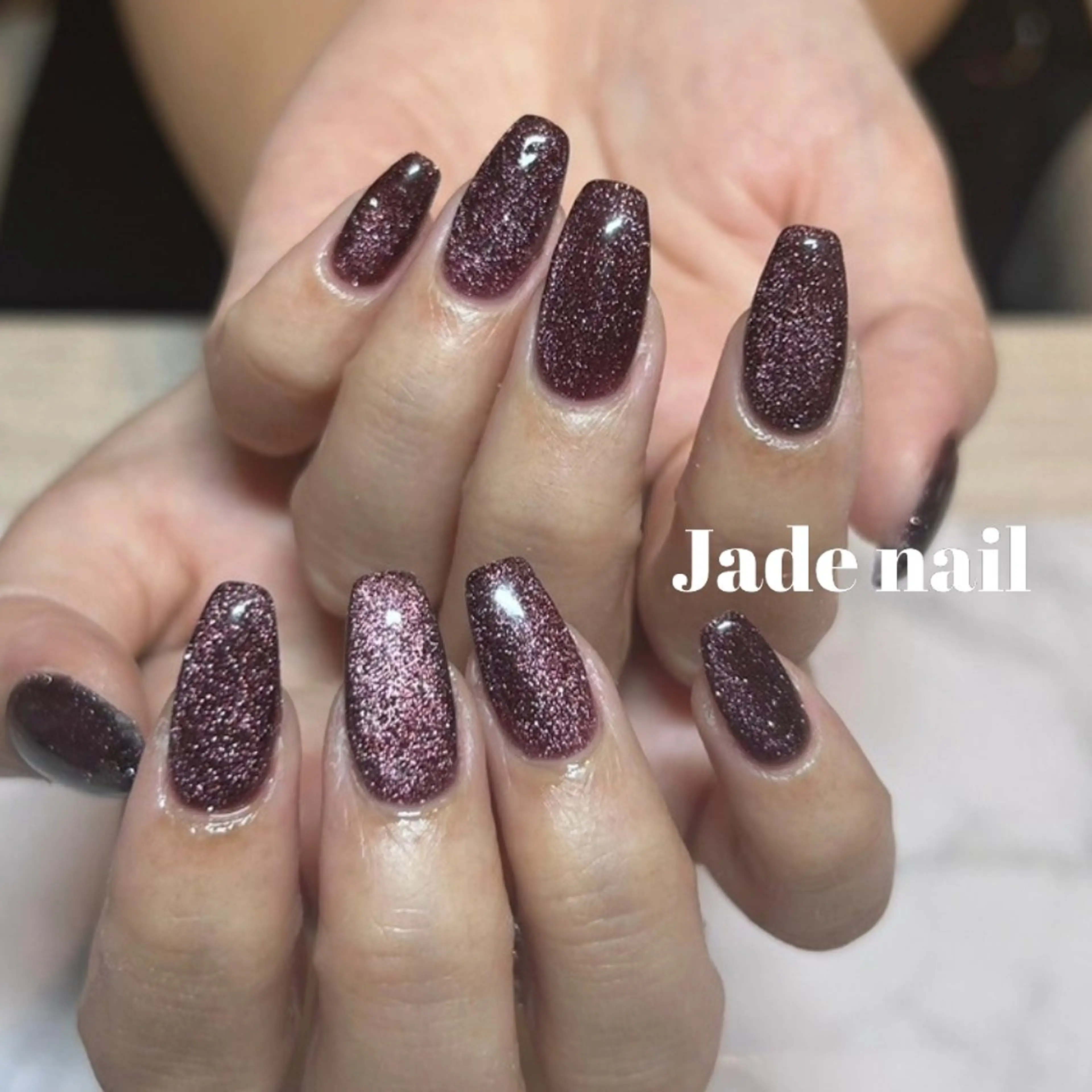 ネイル マグネットネイル ハンドネイル Jadenail  kokoroのネイルデザイン