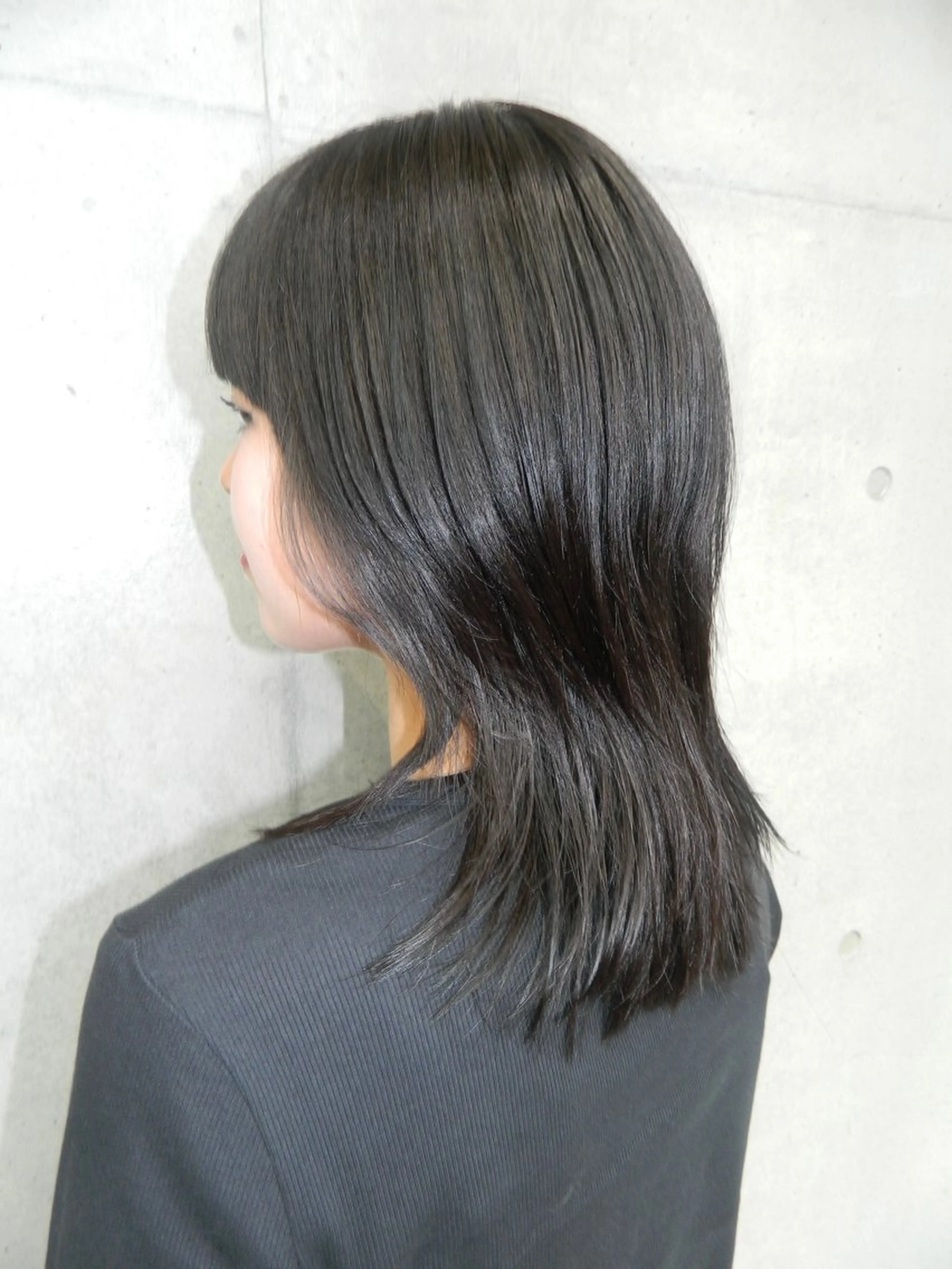 ミディアム カラー 透明感カラー くびれヘア ハッシュカット ヘアカラー 透明感/レイヤー/ sakura🪽のヘアスタイル