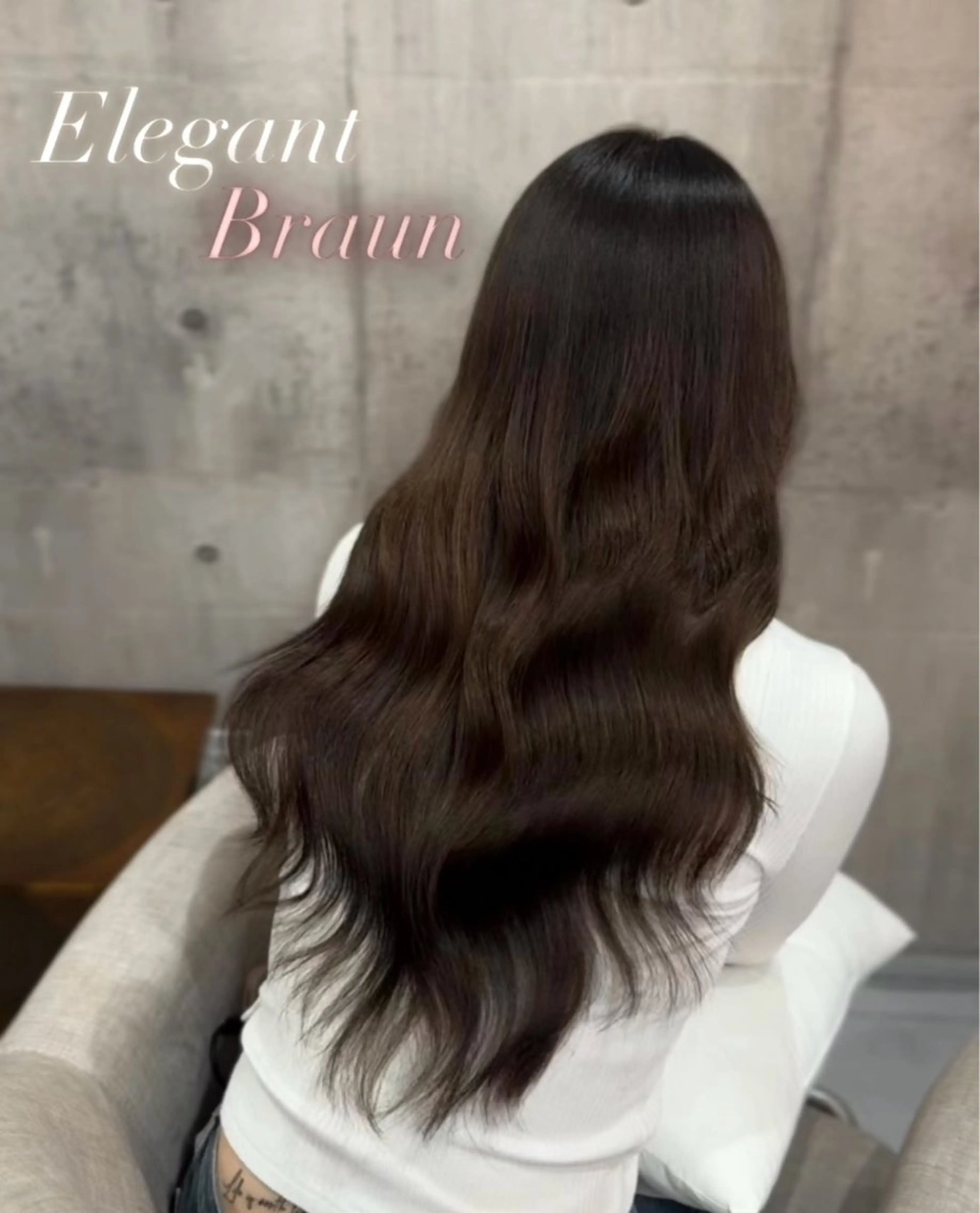 ロング カラー ブラウンカラー 赤木 雅のヘアスタイル