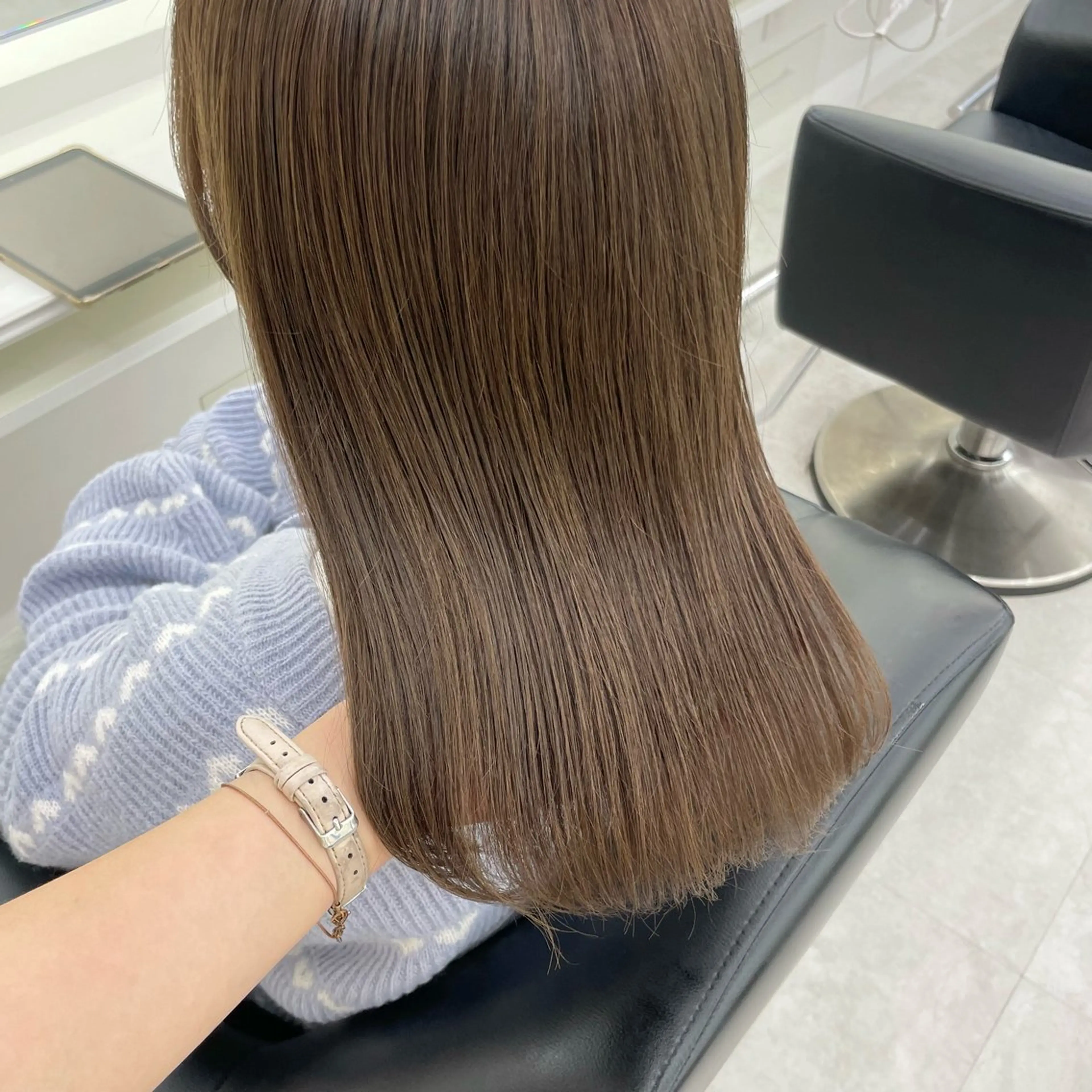 ミディアム カラー ダブルカラー ParveMix いしいまお🌼のヘアスタイル