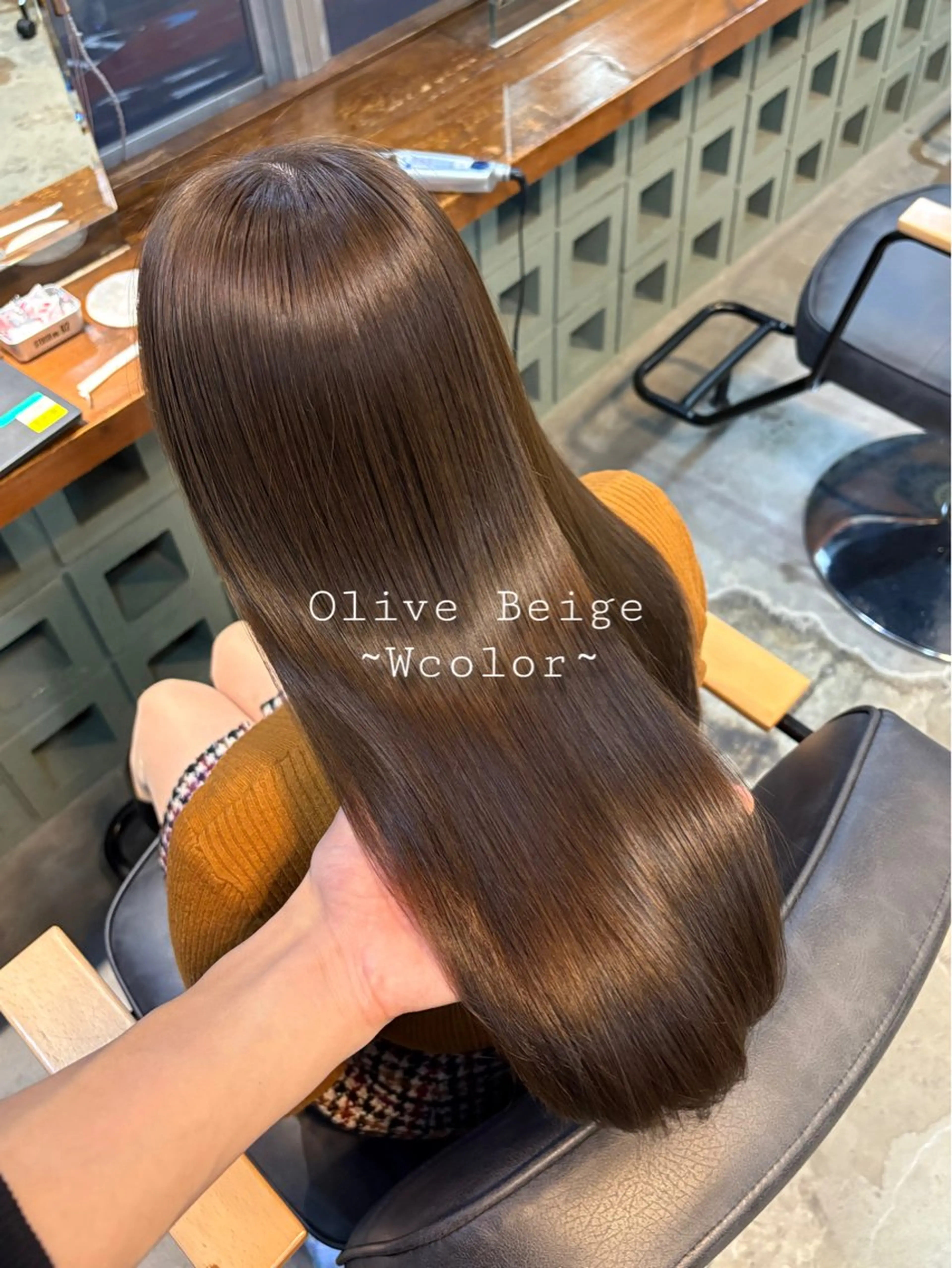 カラー ブリーチなしカラー/ 髪質改善/田中優のヘアスタイル