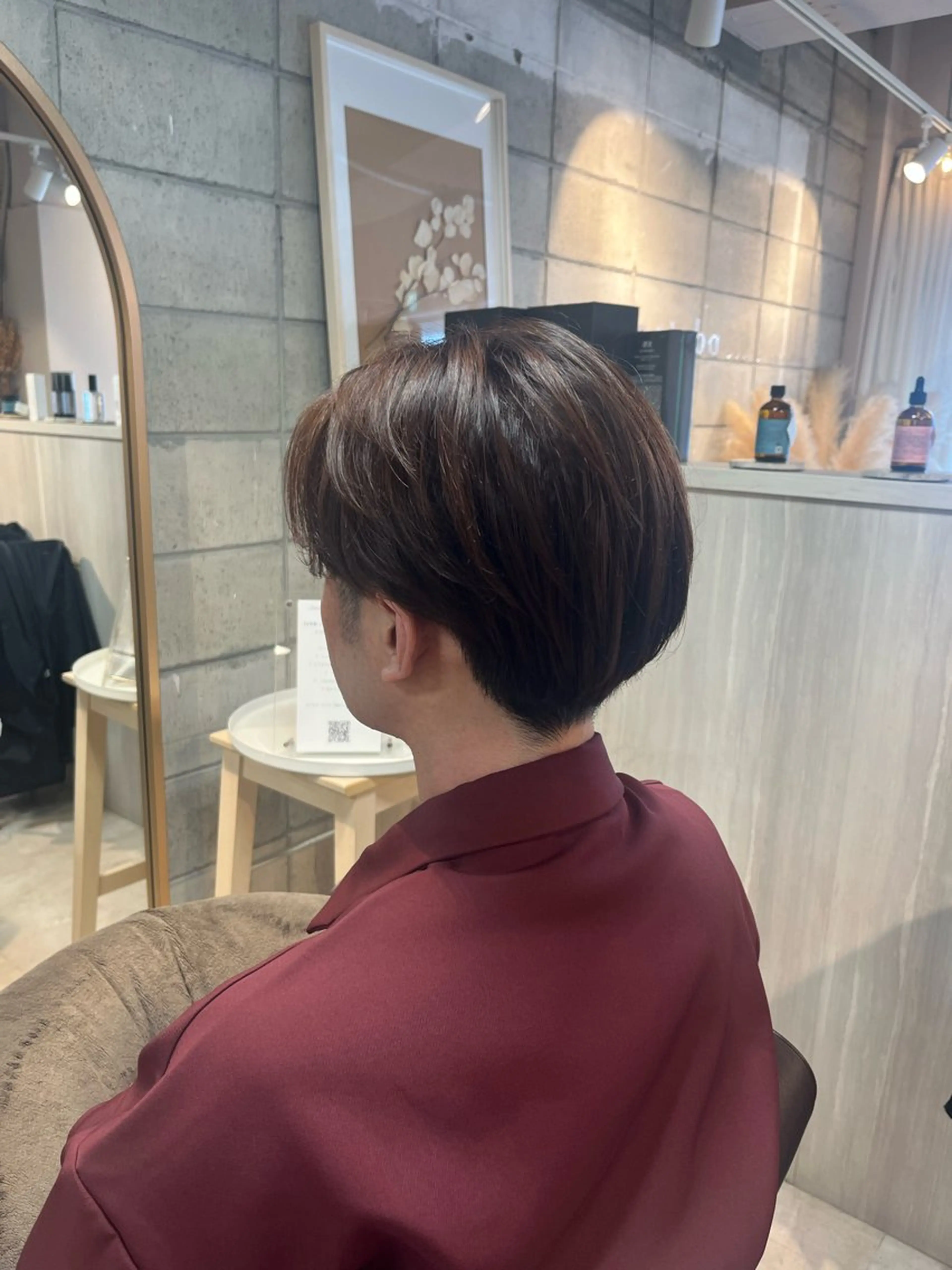 カラー メンズ ブラウンカラー カット ヘアカラー トリートメント 椙山 沙南子のヘアスタイル