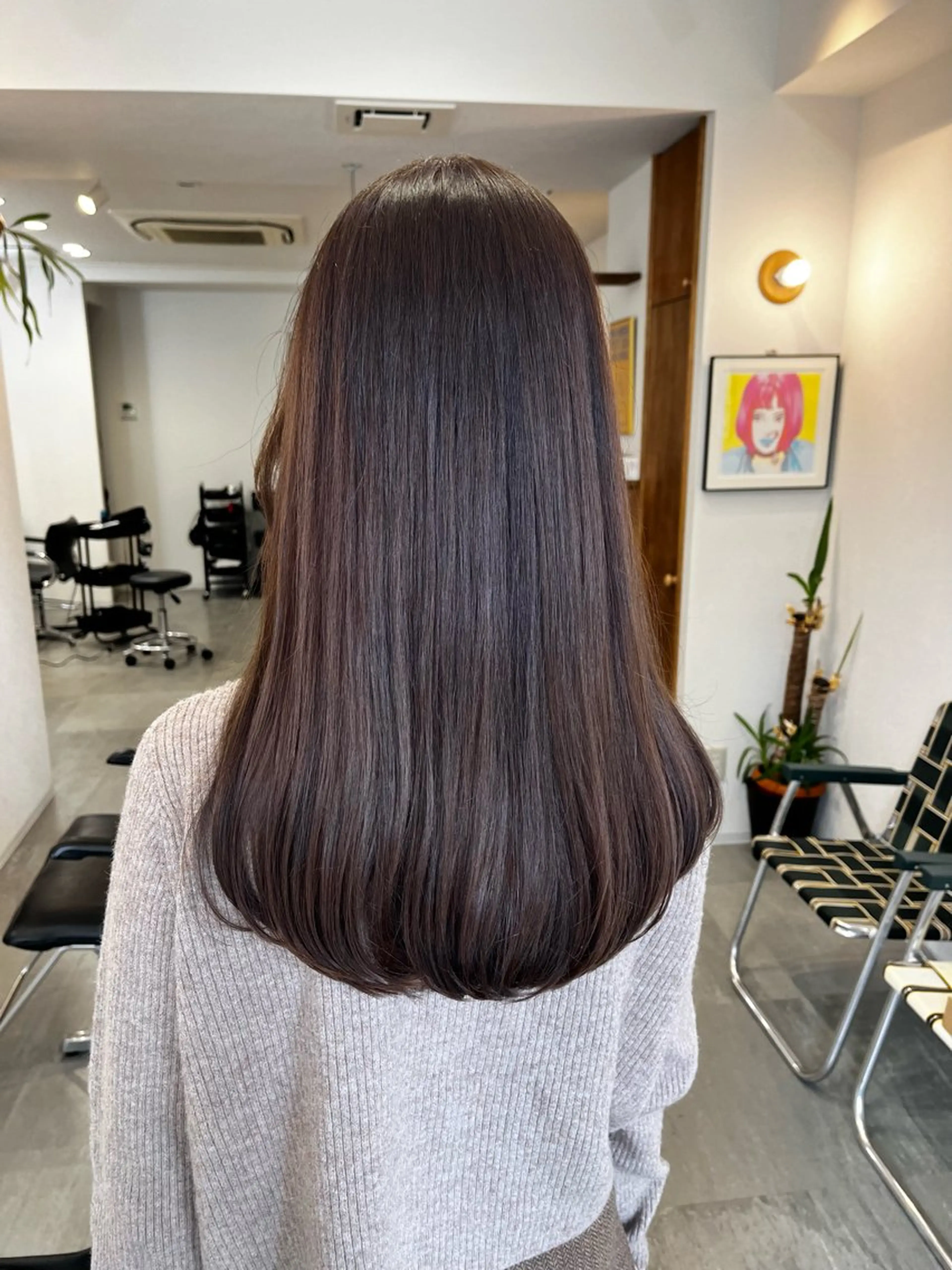 セミロング トリートメント カット ヘアカラー トリートメント MAYU 💚森下のヘアスタイル