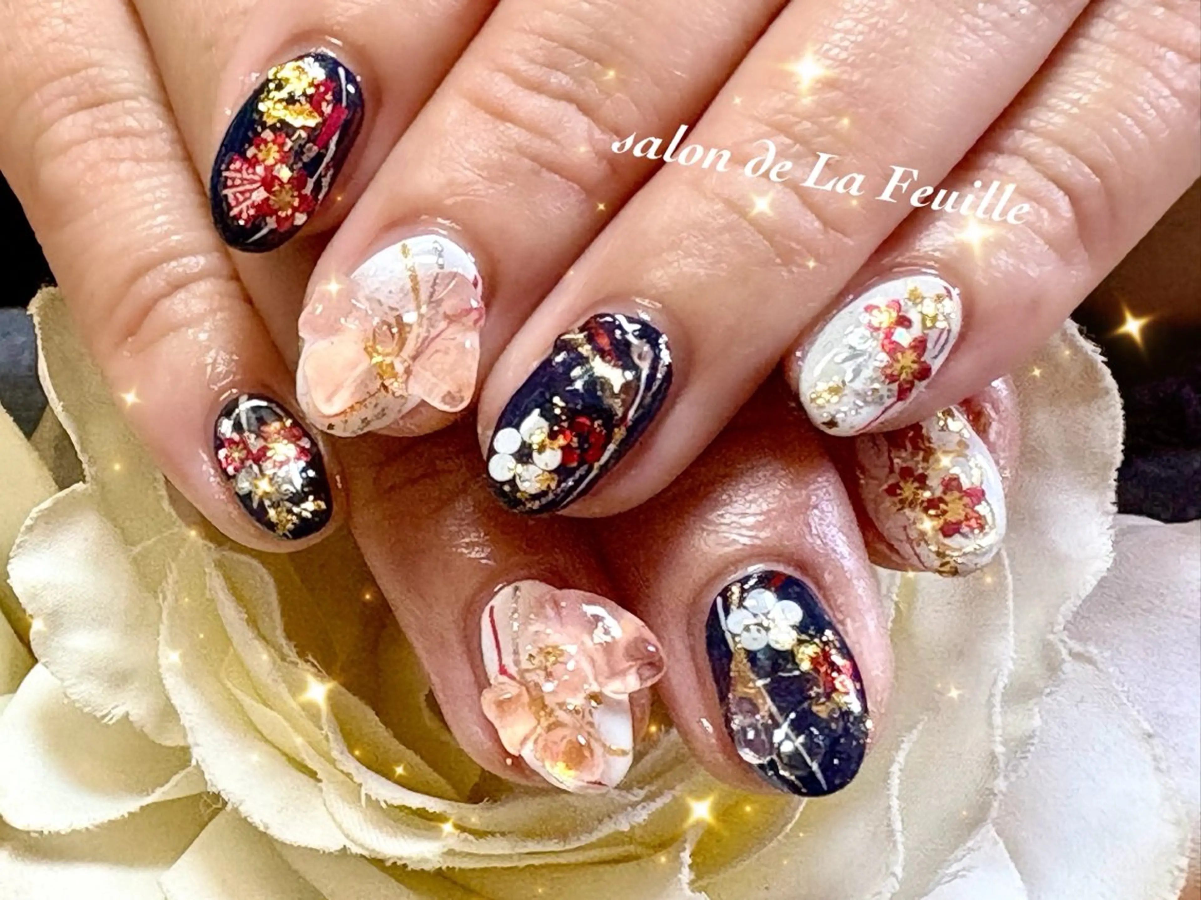 ショート サロンドラフィーユ LAFEUILLEのネイルデザイン