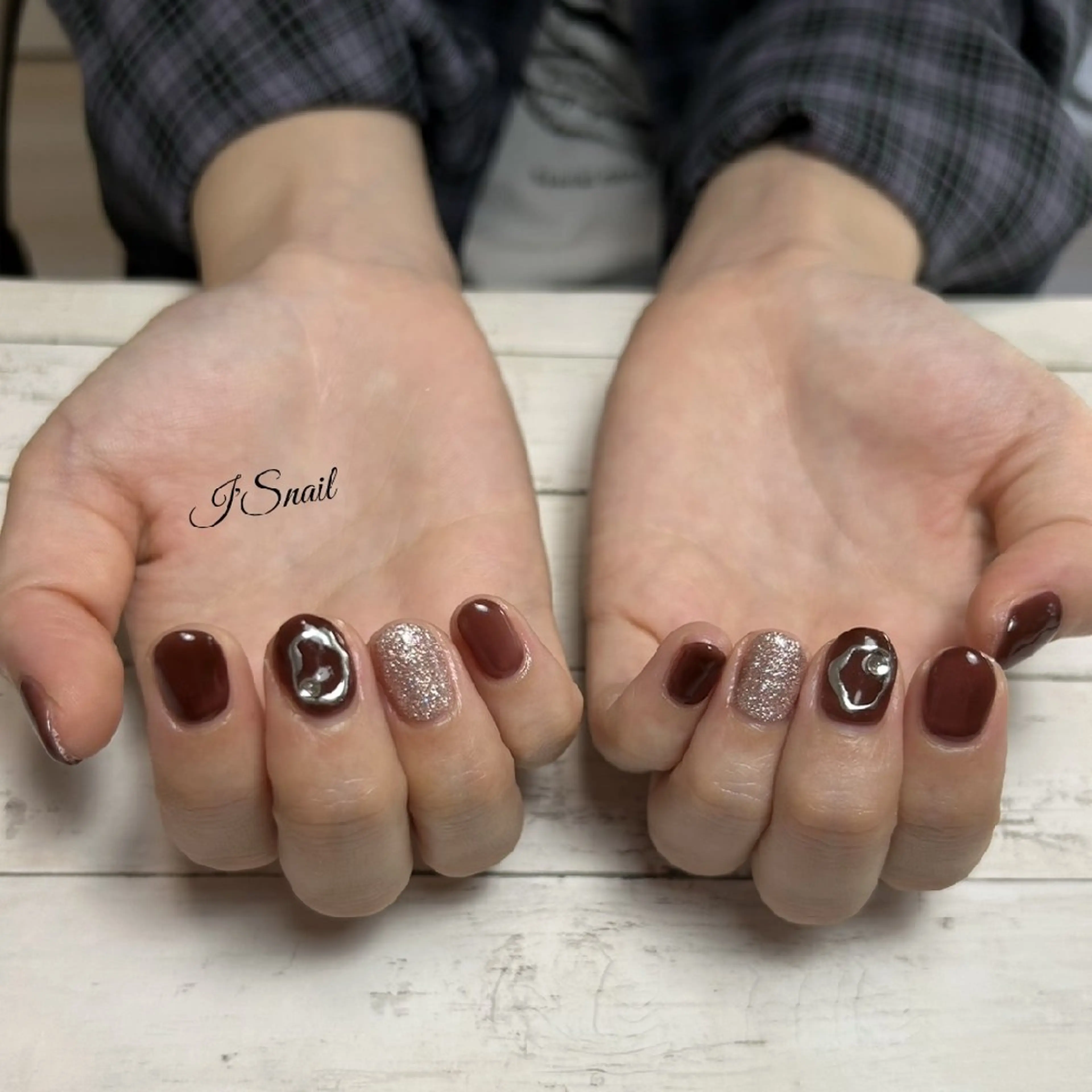ネイル オフィスネイル シンプルネイル ハンドネイル I'S nail 佐野のネイルデザイン