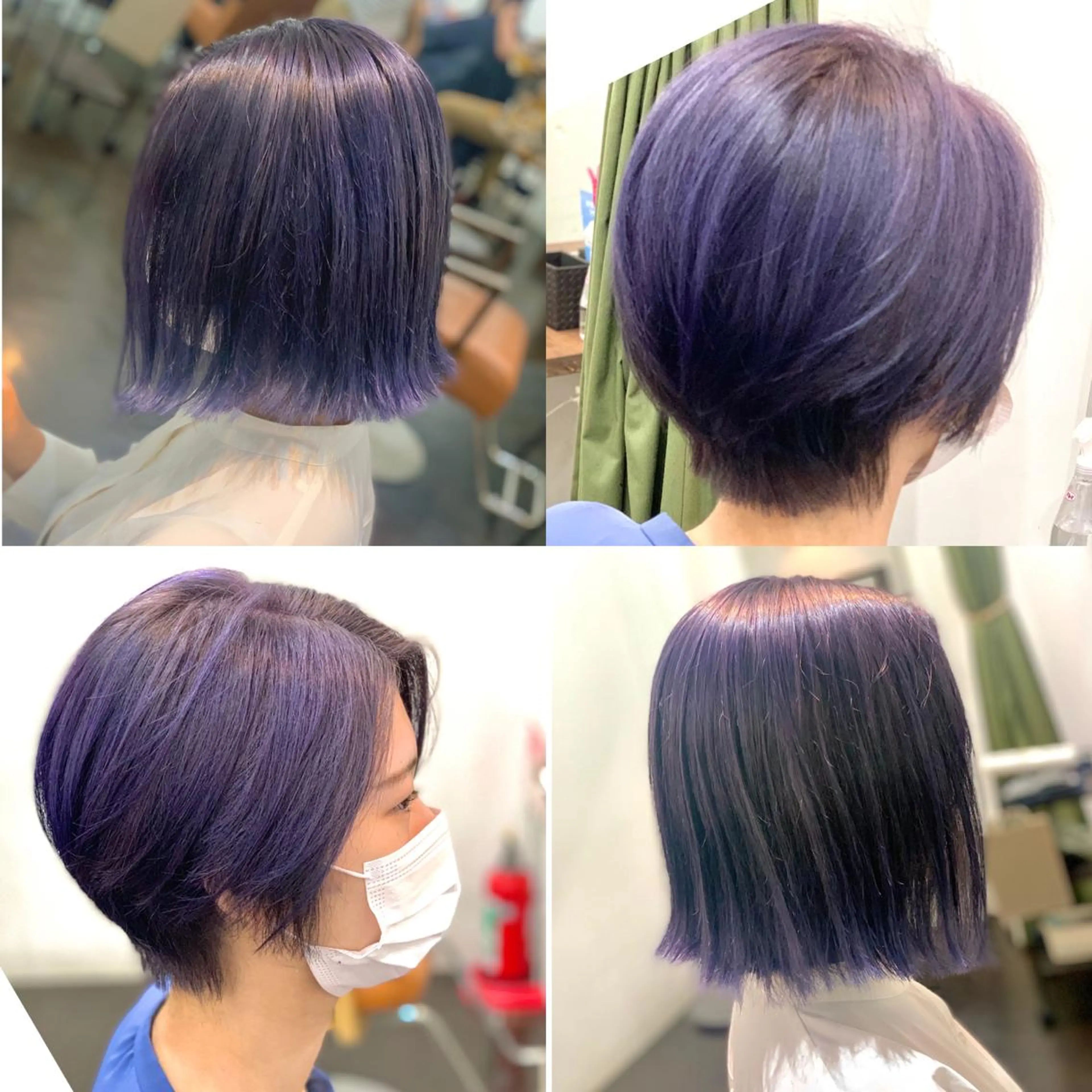 ミディアム ヘアカラー ブリーチ毛に縮毛矯正 ✨カラー✨山田 正幸のヘアスタイル