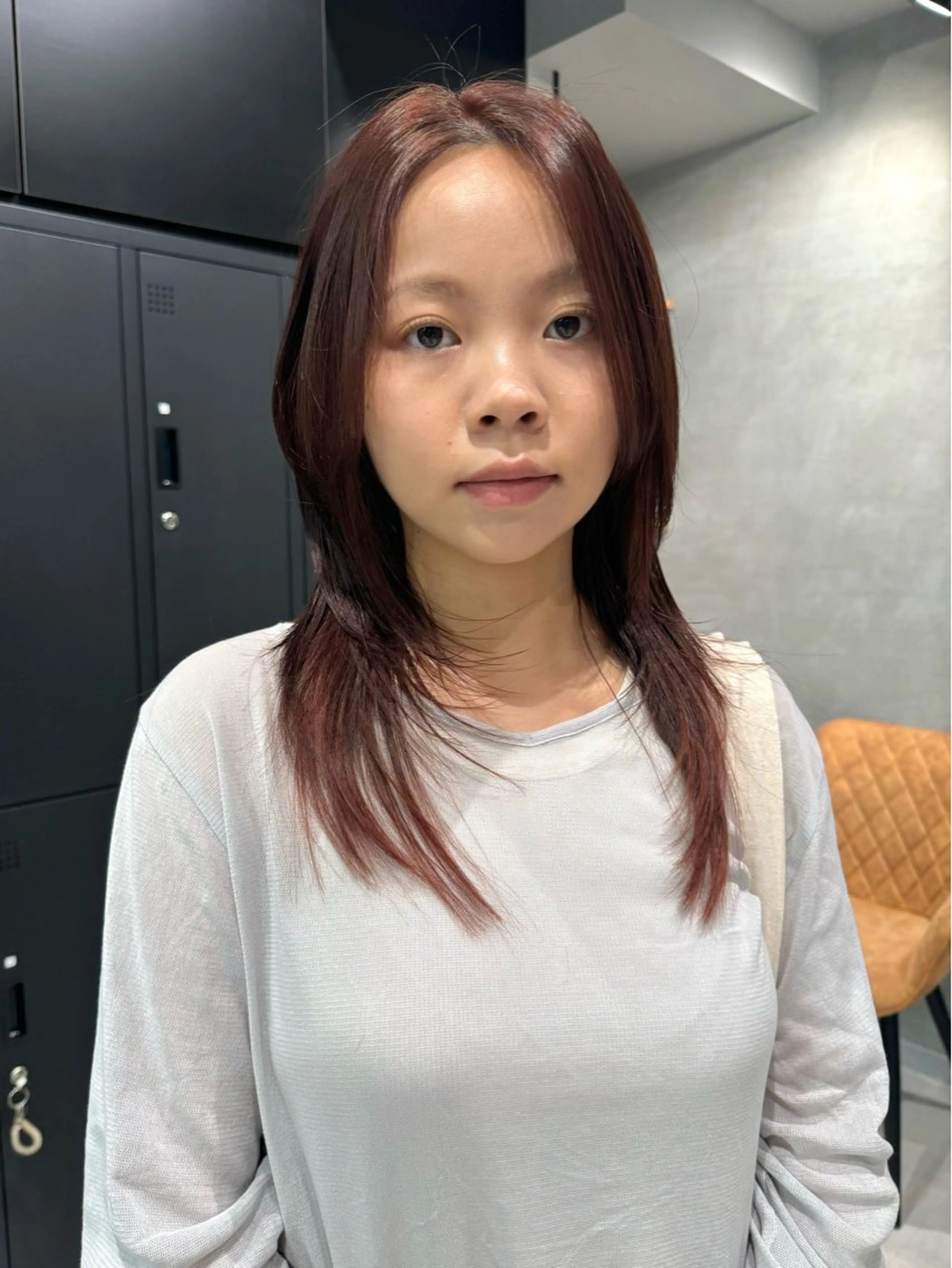 ロング カラー カット ヘアカラー トリートメント レイヤー/ウルフ🤎 mayo.のヘアスタイル