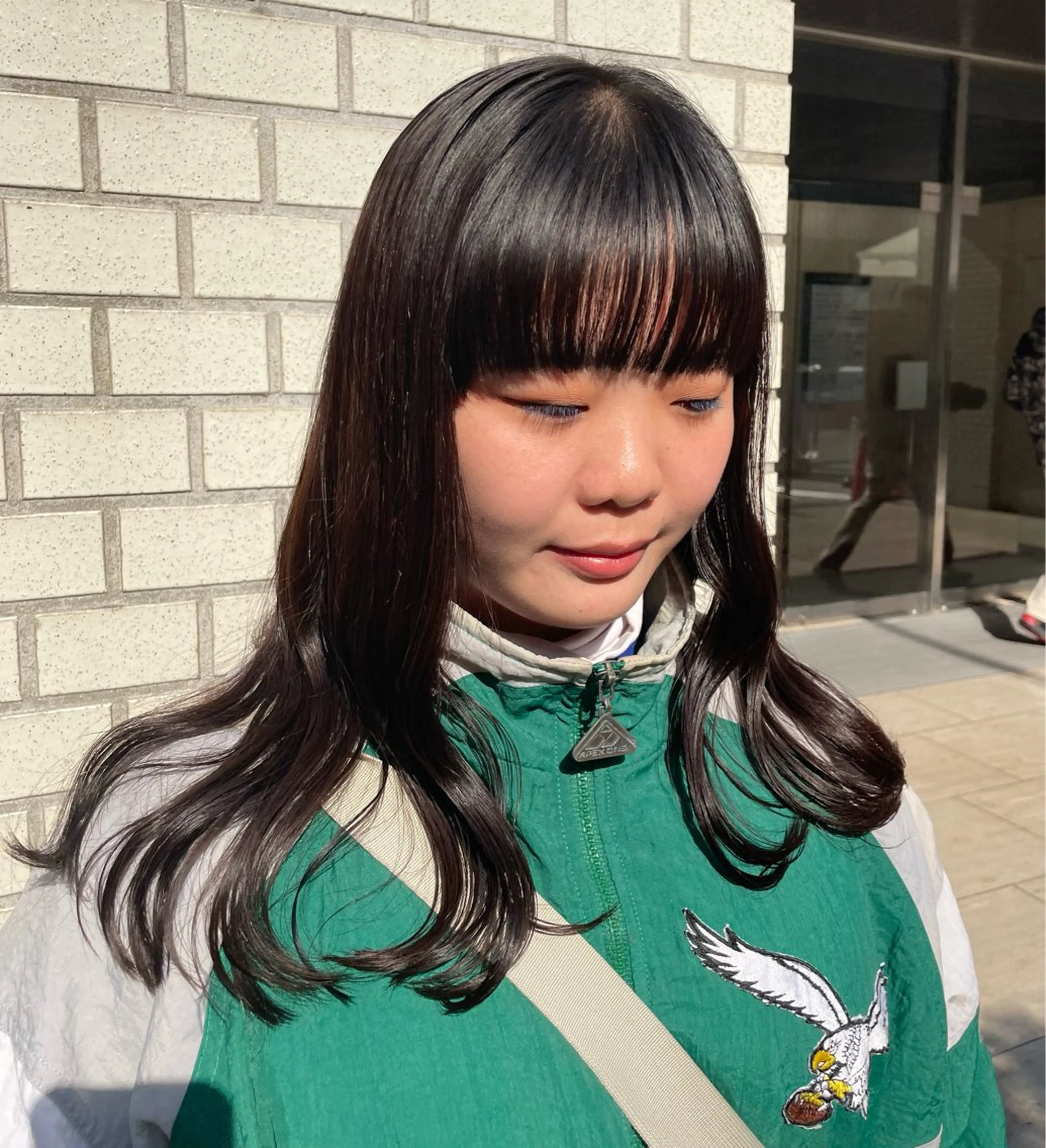 セミロング カラー パーマ ヘアアレンジ ERINA/レイヤー /梅田のヘアスタイル