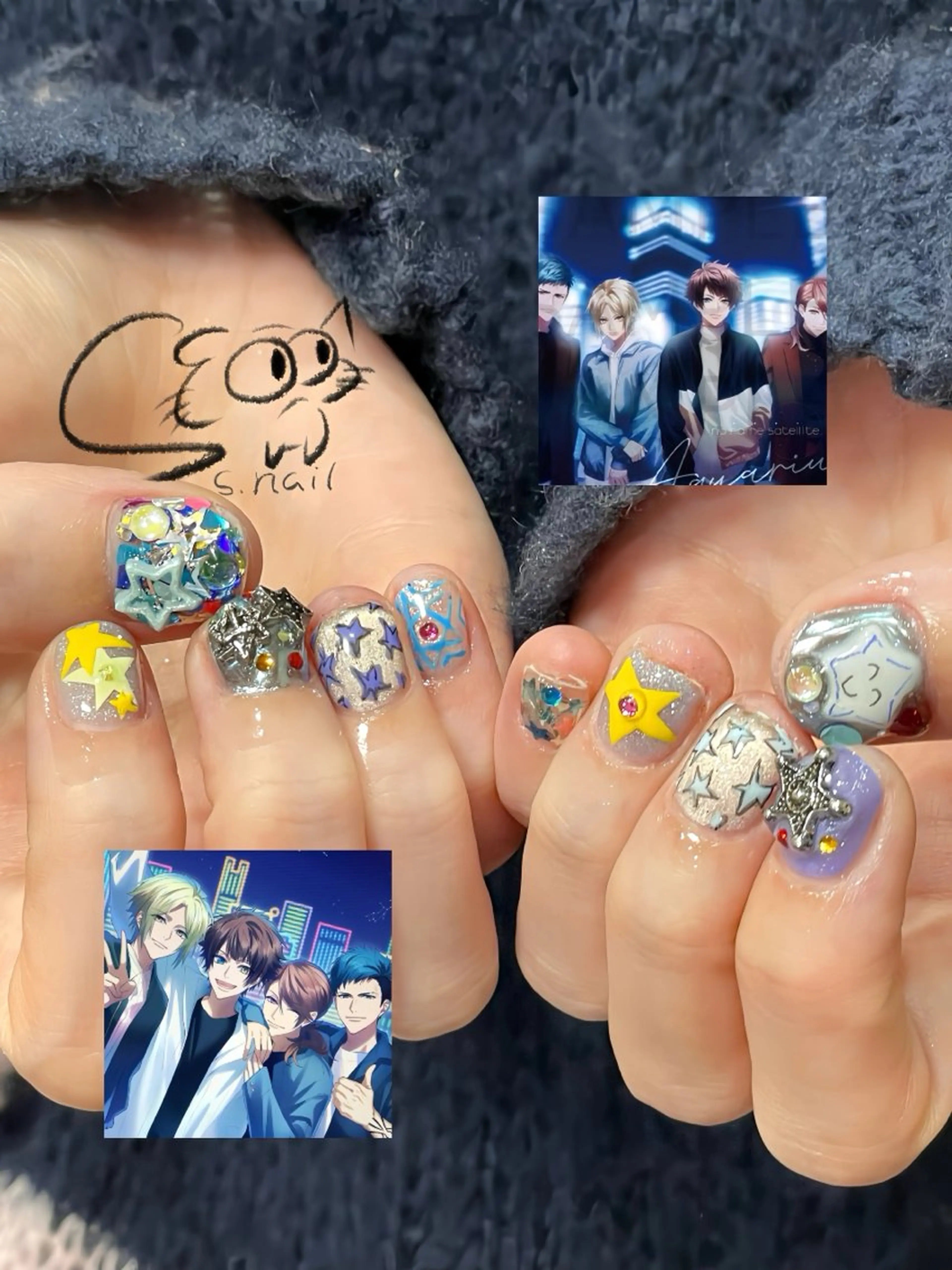 ネイル アートネイル チークネイル フレンチネイル グラデーション マグネットネイル S.nail _のネイルデザイン