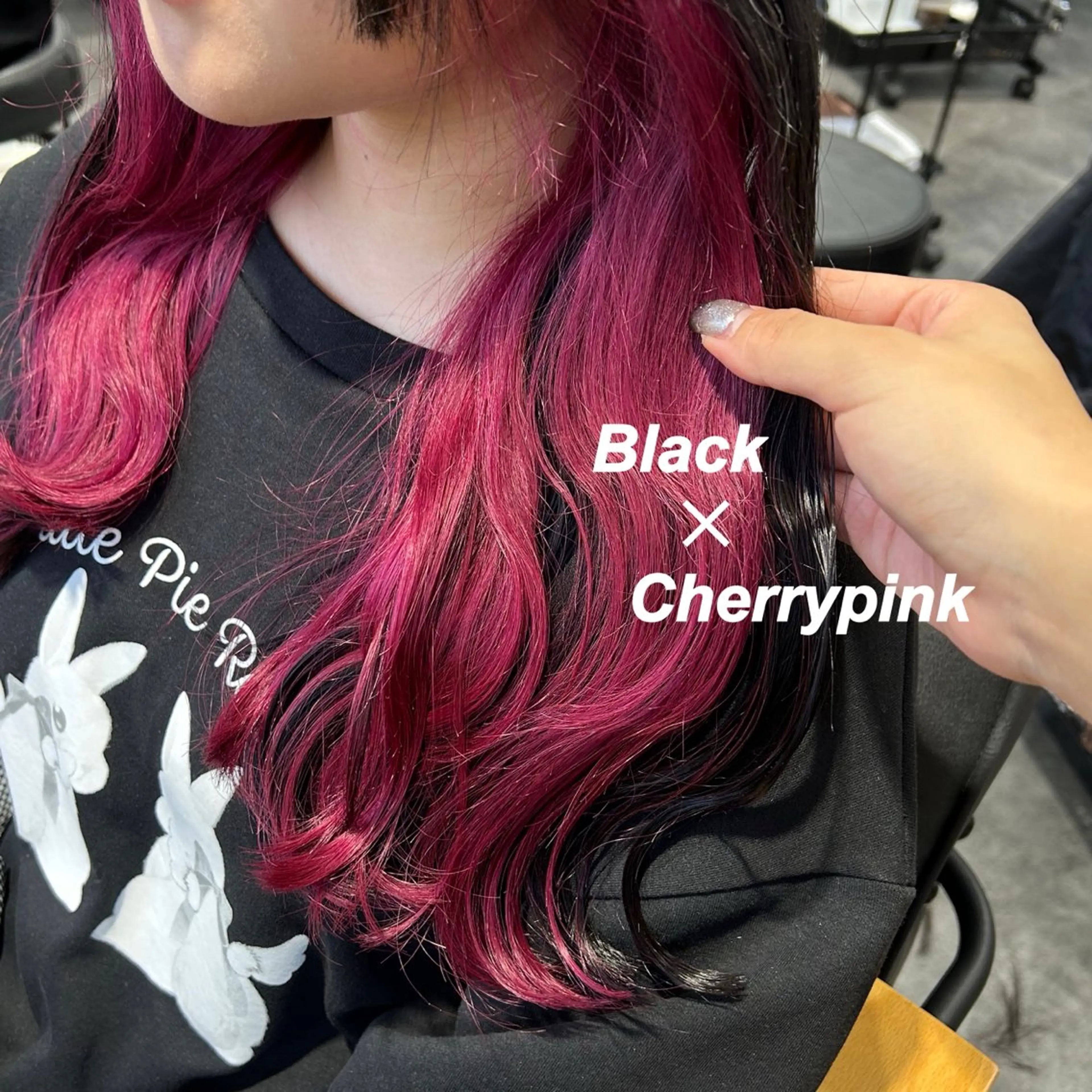 ロング カラー ピンクカラー カット ヘアカラー プルエクステ/インナ ーカラー🦊はるなのヘアスタイル