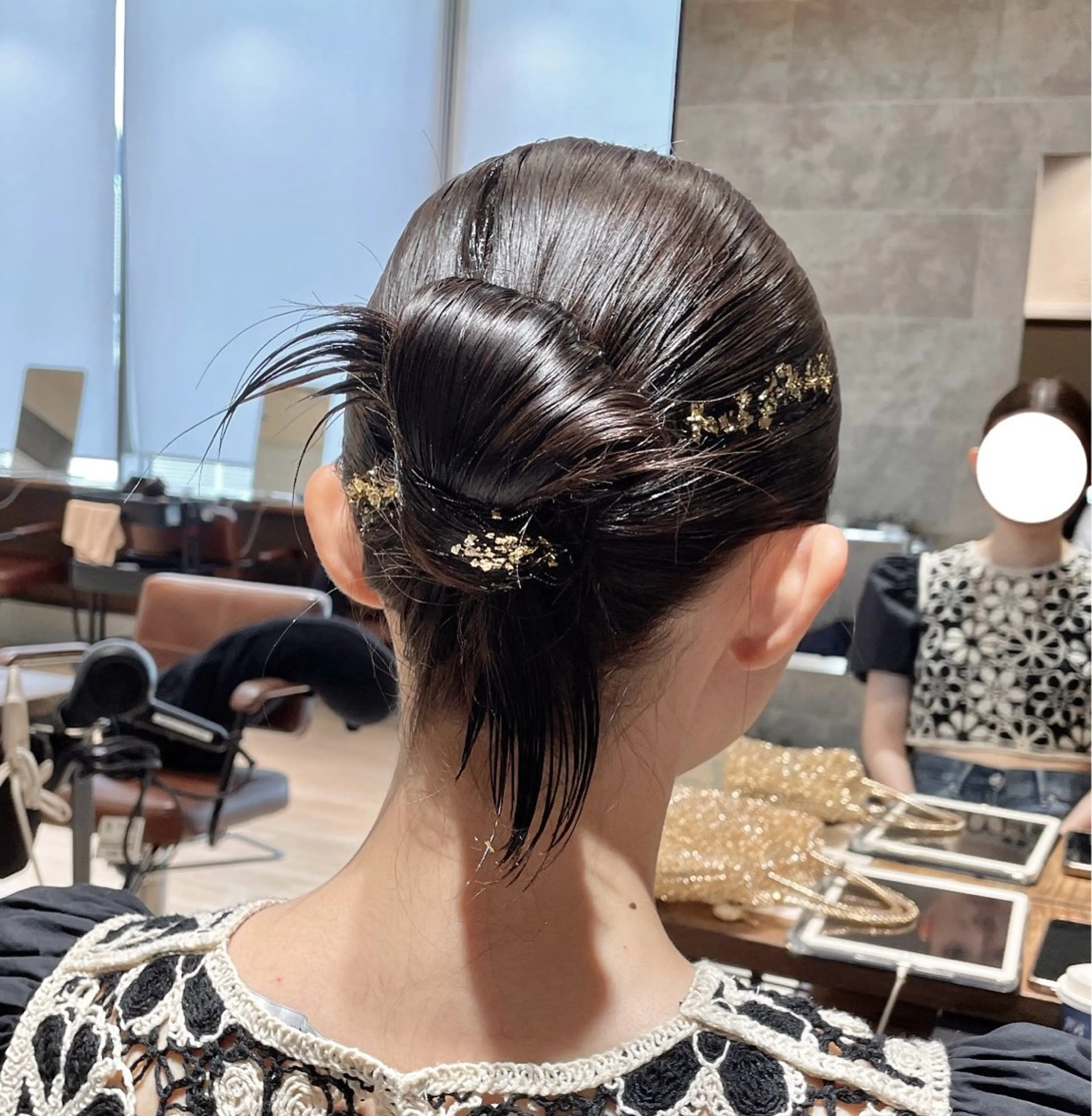 ヘアアレンジ ヘアセット レイヤーカット/ アレンジ/うみのヘアスタイル