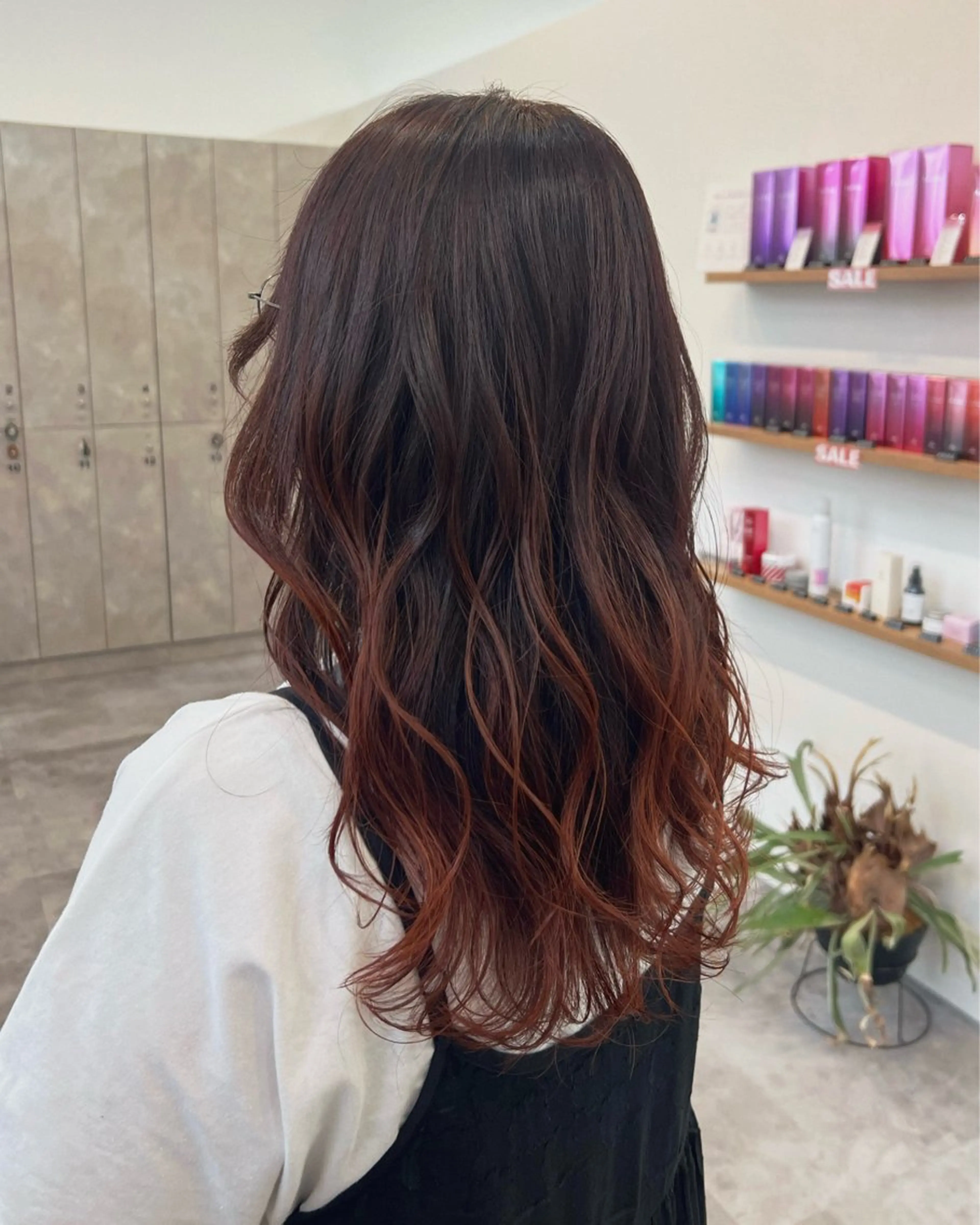 セミロング カラー グラデーションカラー オレンジ カット ヘアカラー トリートメント ✨NOMAD印西✨ 黒川勇輝のヘアスタイル