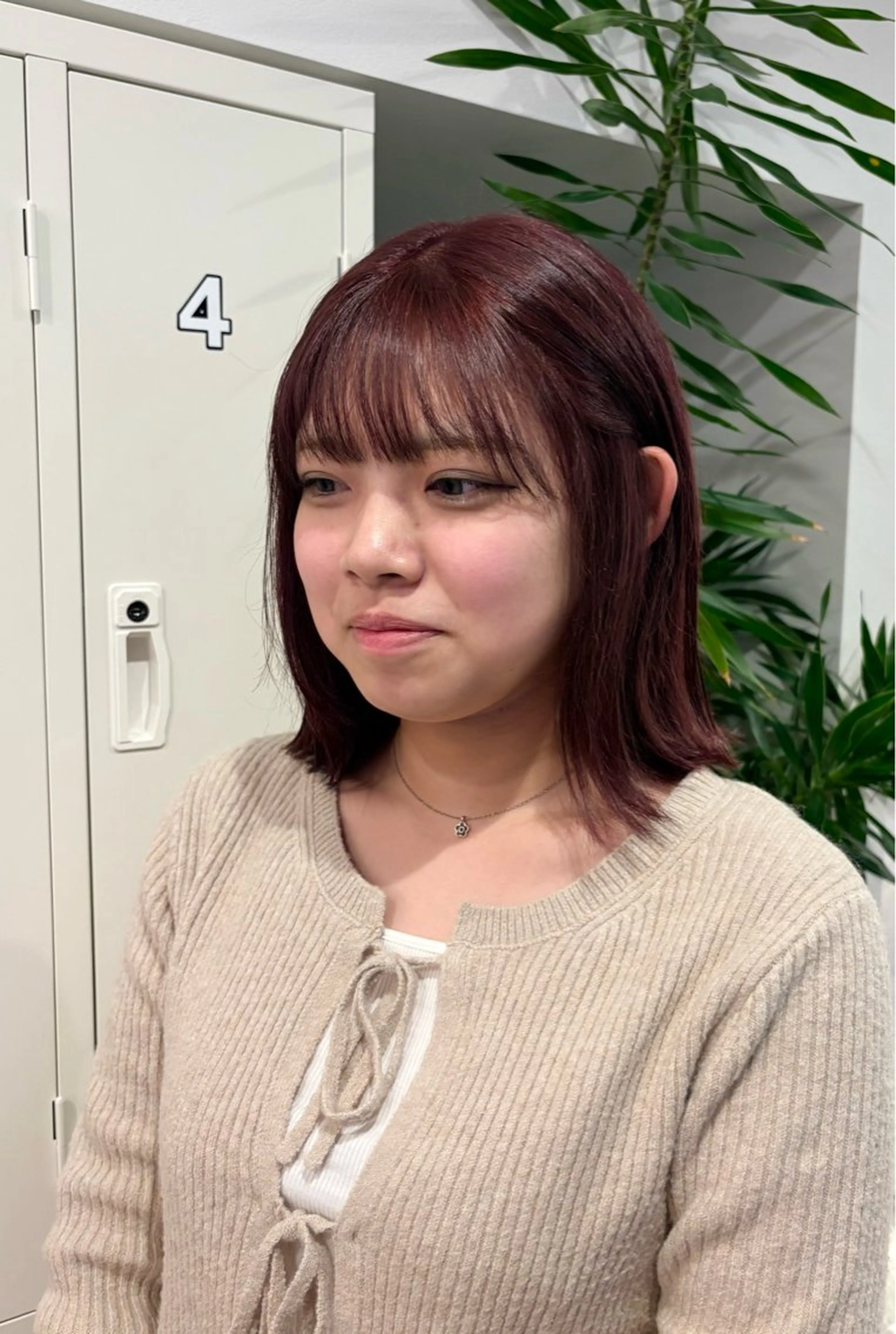 ミディアム カラー レッドカラー ボブ 外ハネヘア 暖色カラー/ ヘアセット🌛櫻井舞のヘアスタイル