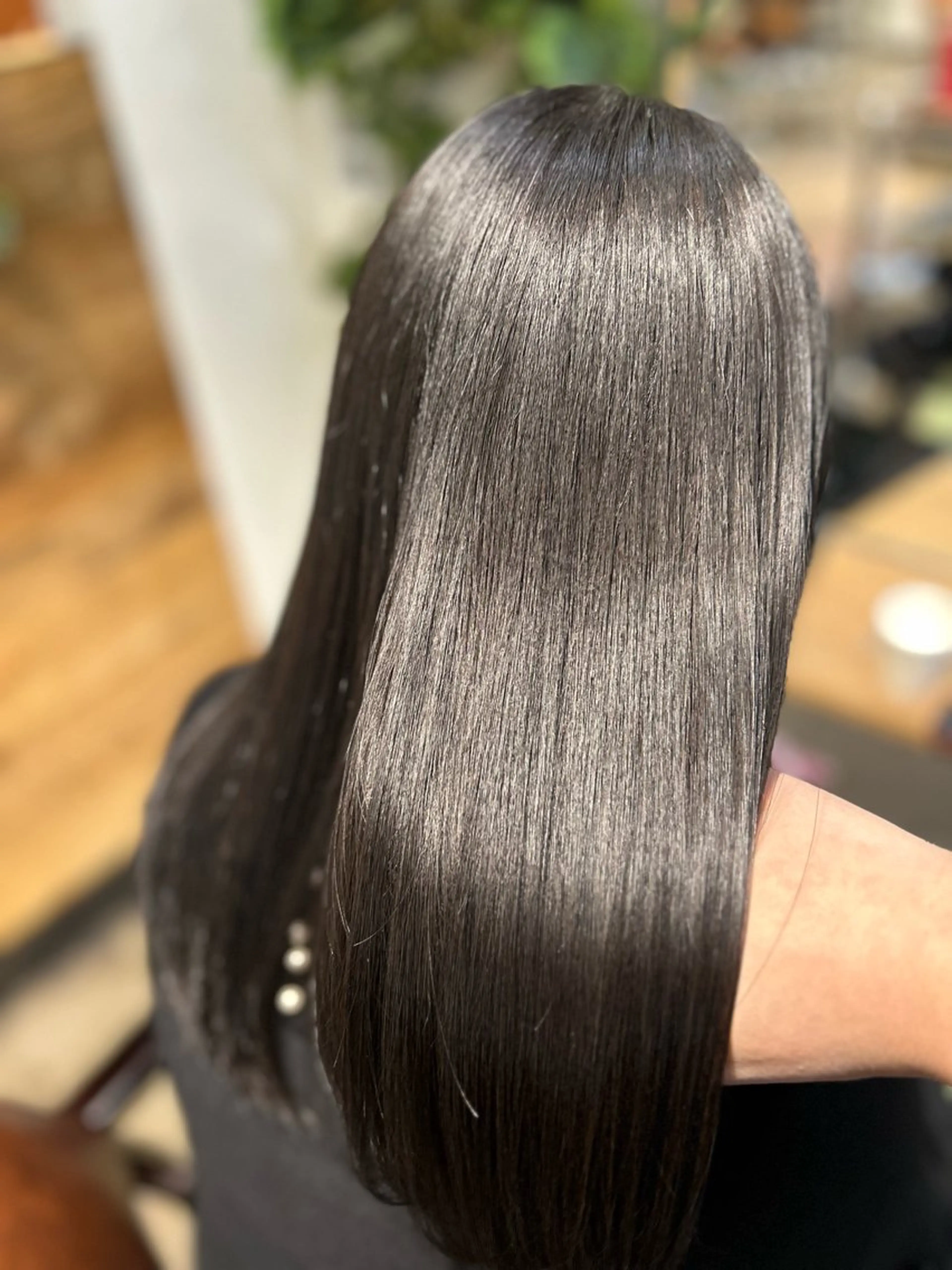 ロング カラー トリートメント 酸熱トリートメント ヘアカラー トリートメント 艶髪/レイヤー 🦋MIYUUのヘアスタイル