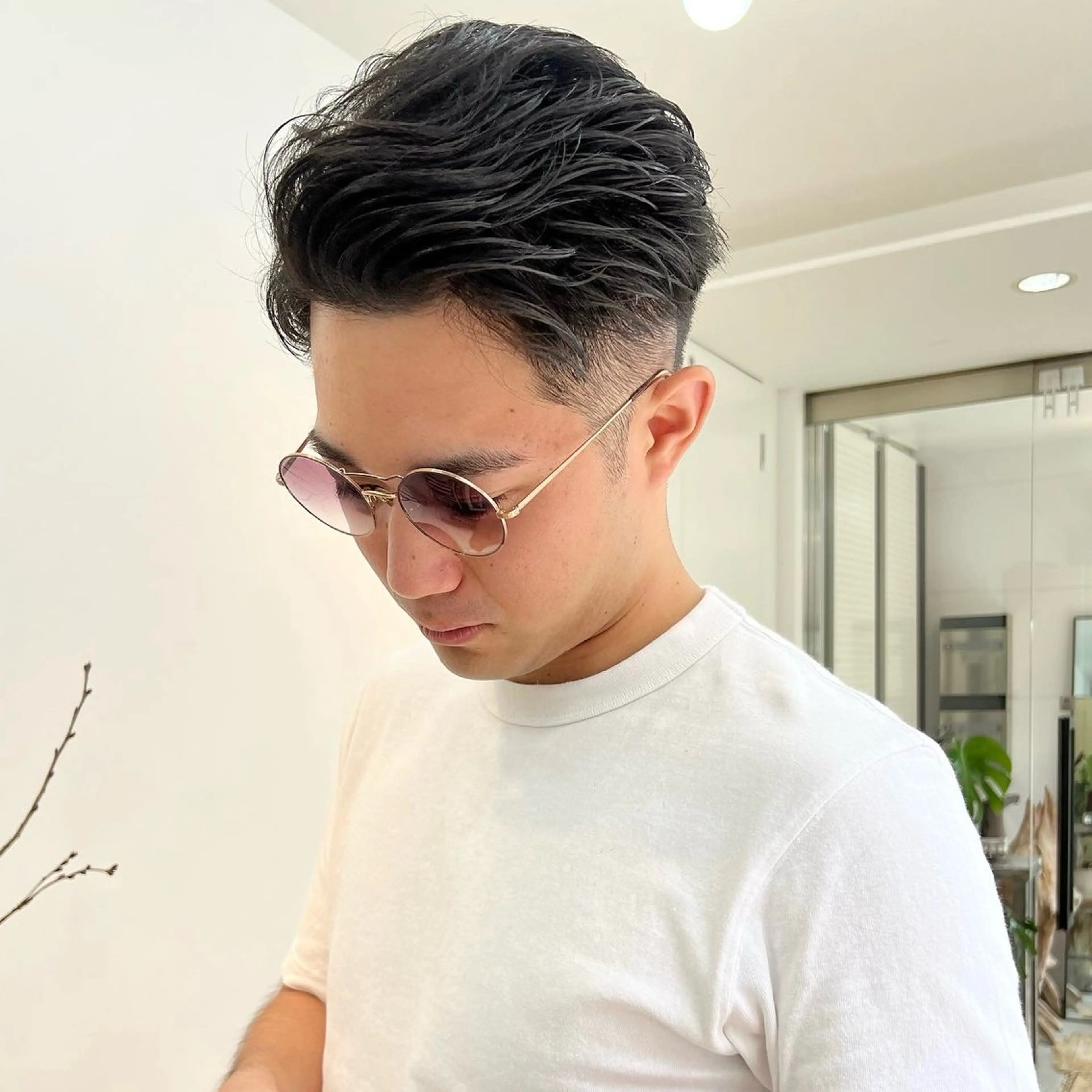 ショート パーマ メンズ アップバング メンズパーマ メンズショート スパイキーショート ショートヘア 【池袋/スパイキー ショート】ⓝⓘⓜⓤのヘアスタイル