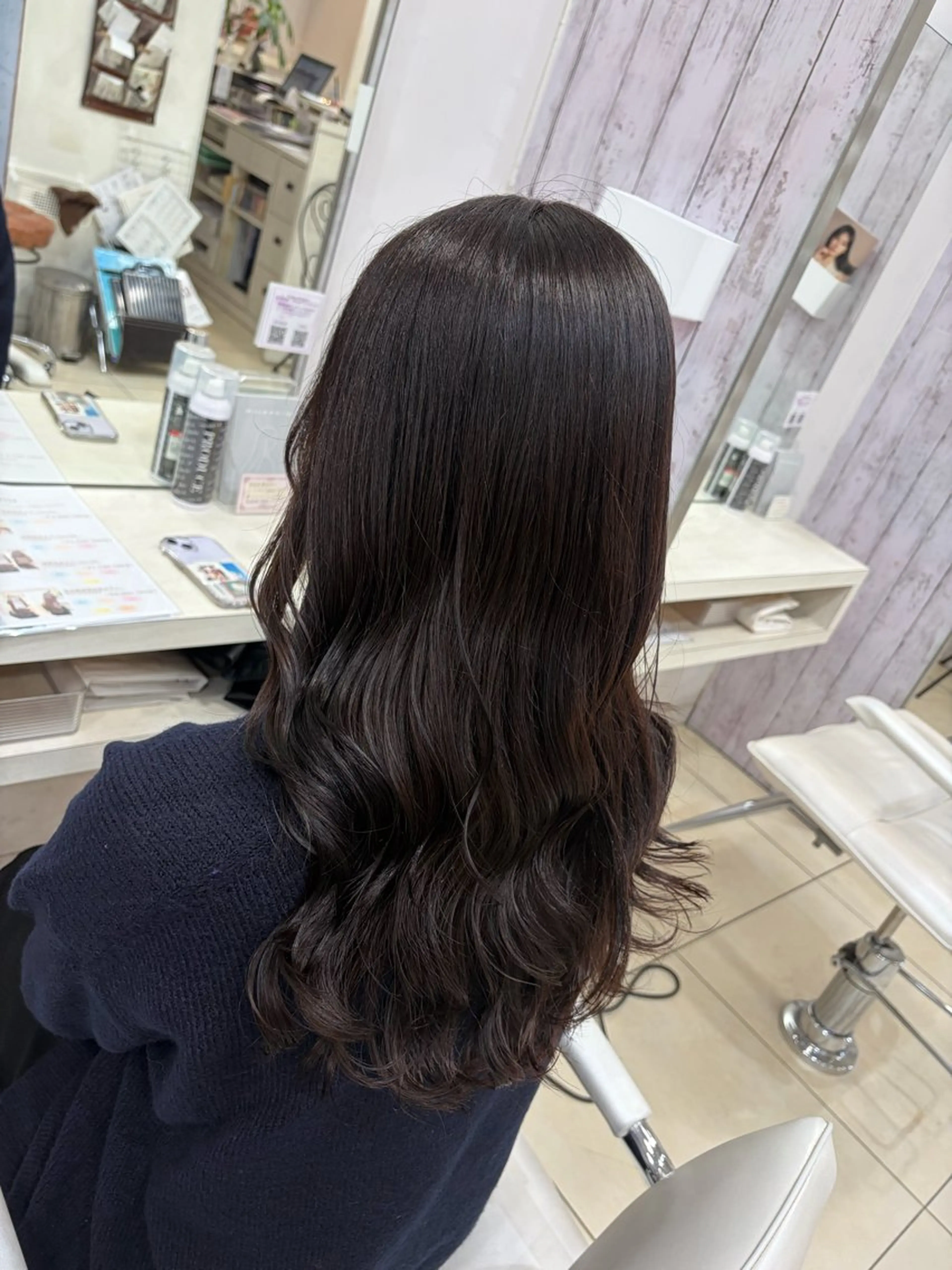 【ミニモ学割✨📛】前髪カット➕ワンカラー➕内部補修トリートメント¥5500(ロング料金別)の写真