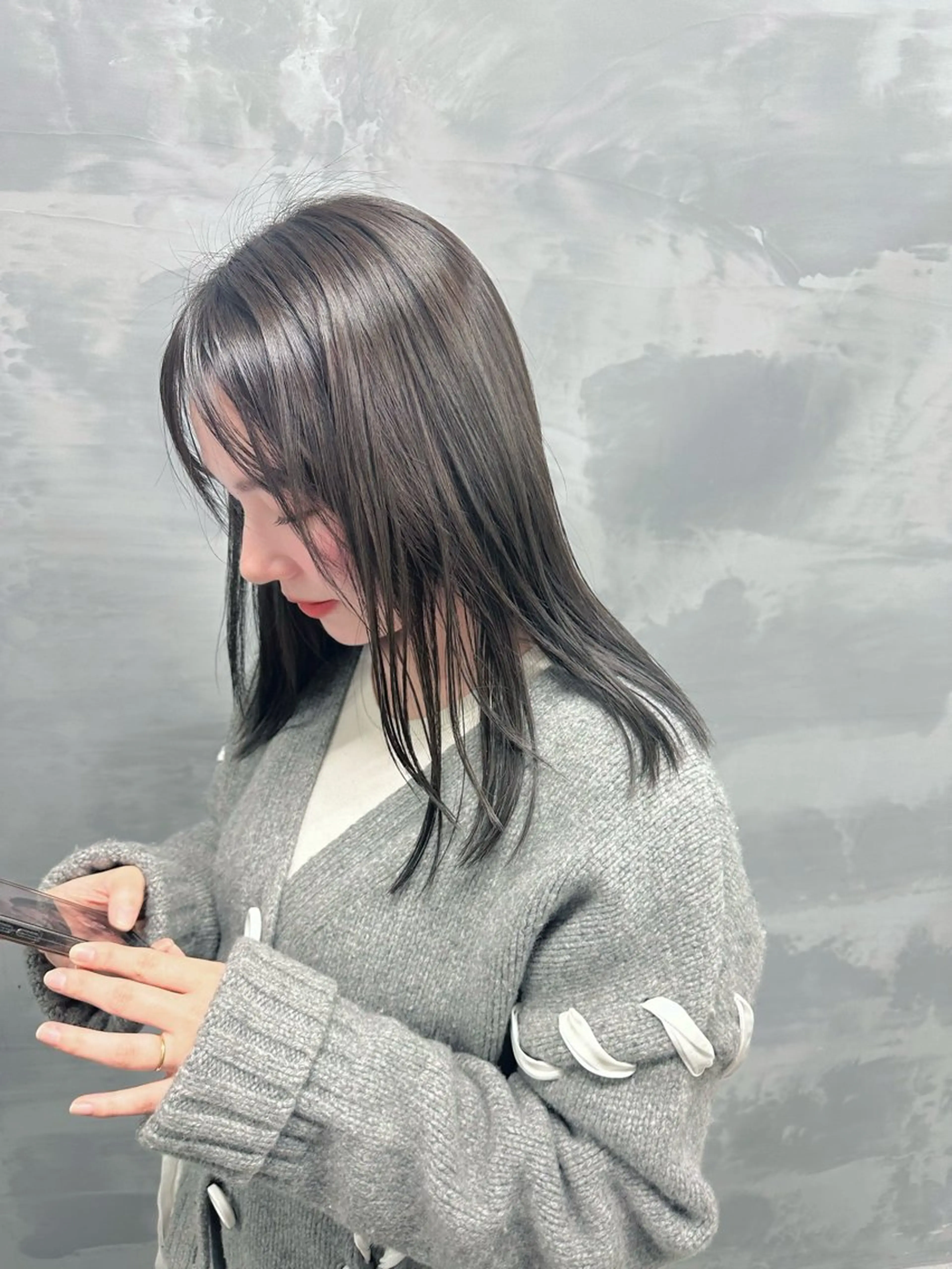 ミディアム カラー カット ヘアカラー トリートメント タケダケイ /ショート/ボブのヘアスタイル