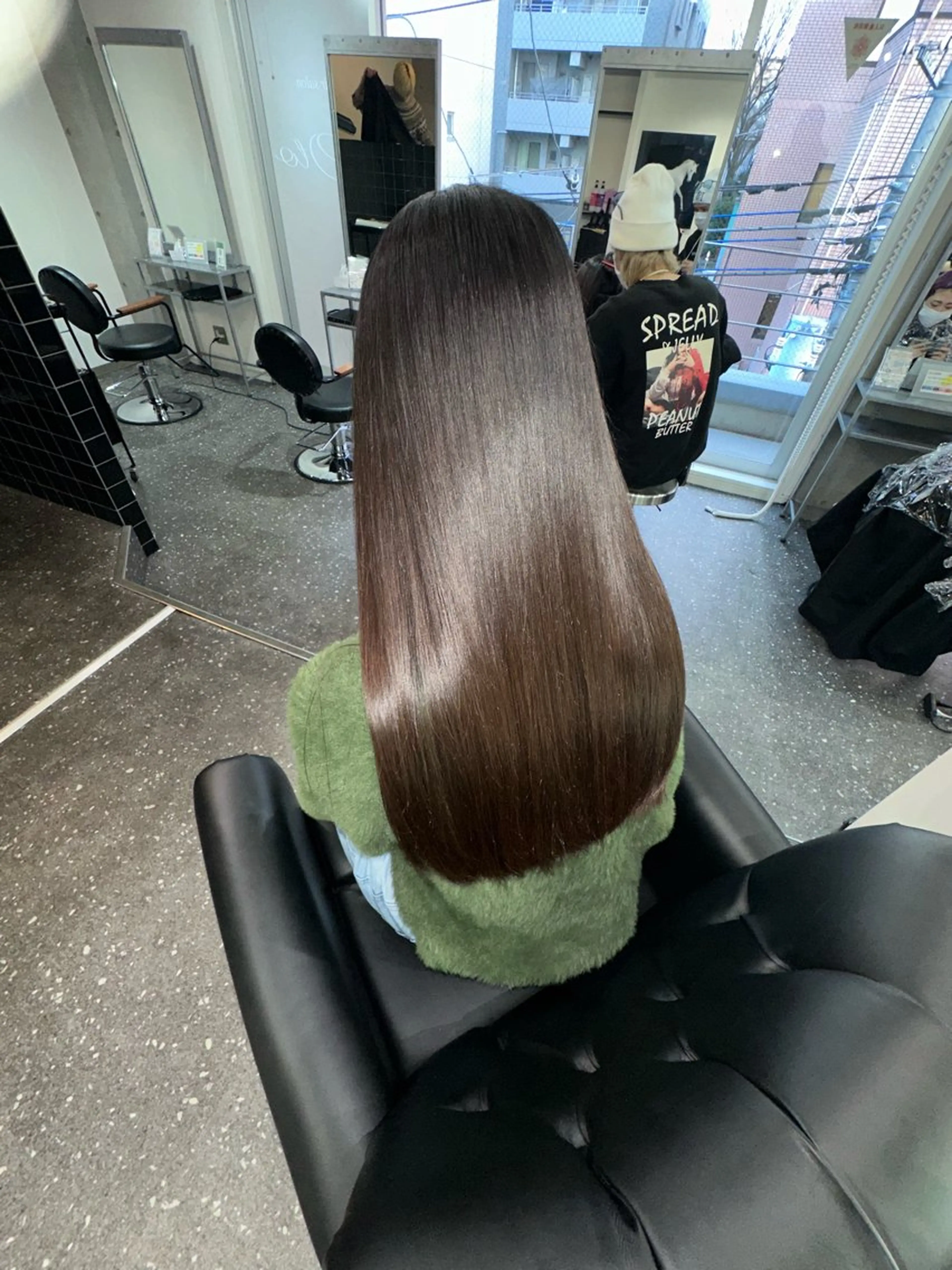 ロング パーマ カット 縮毛矯正 トリートメント 髪質改善⭐️縮毛矯正 中野⭐️Rinaのヘアスタイル