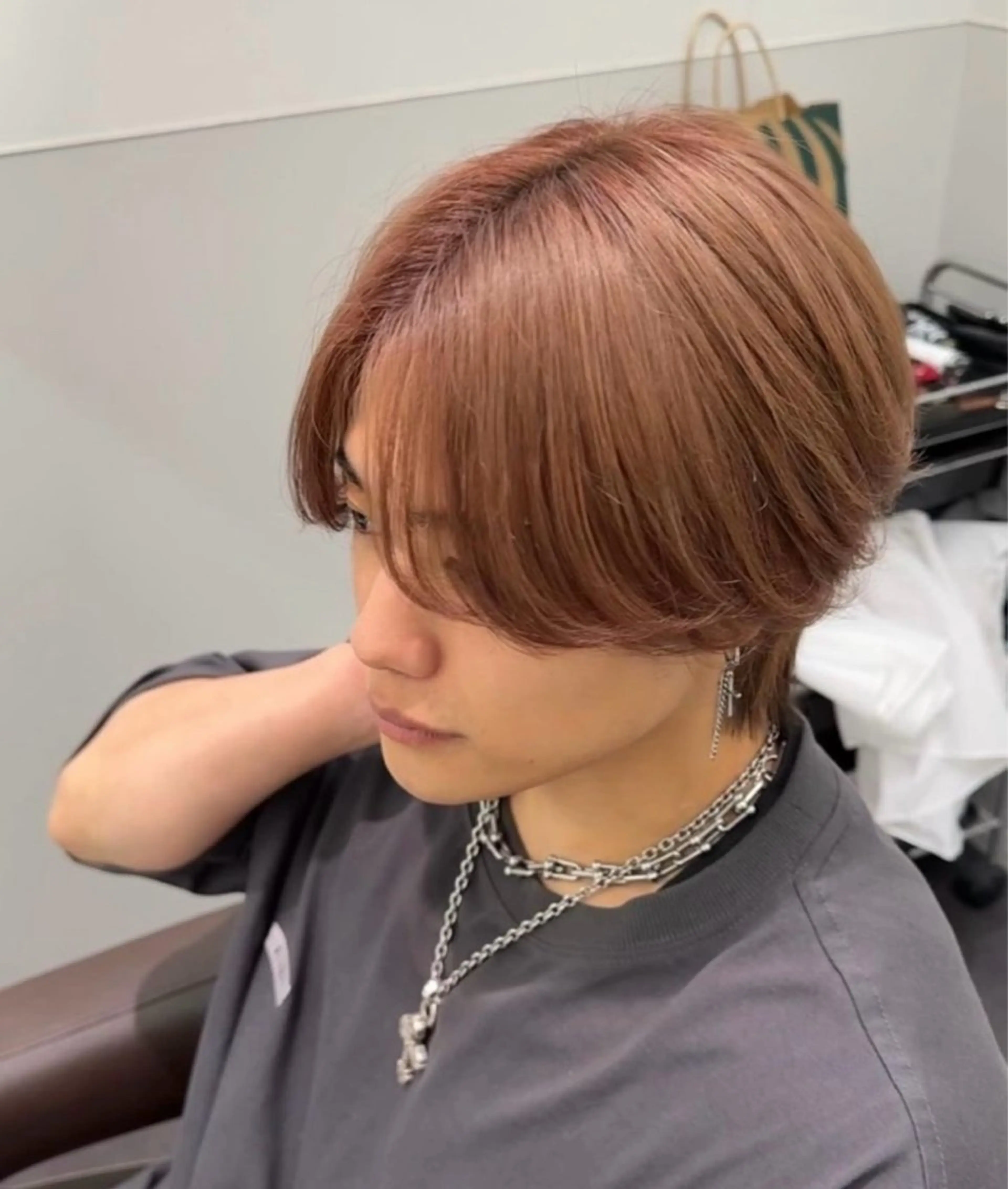 メンズ センターパート メンズウルフカット ウルフカット 🔱メンズ特化🔱 家重貴人のヘアスタイル