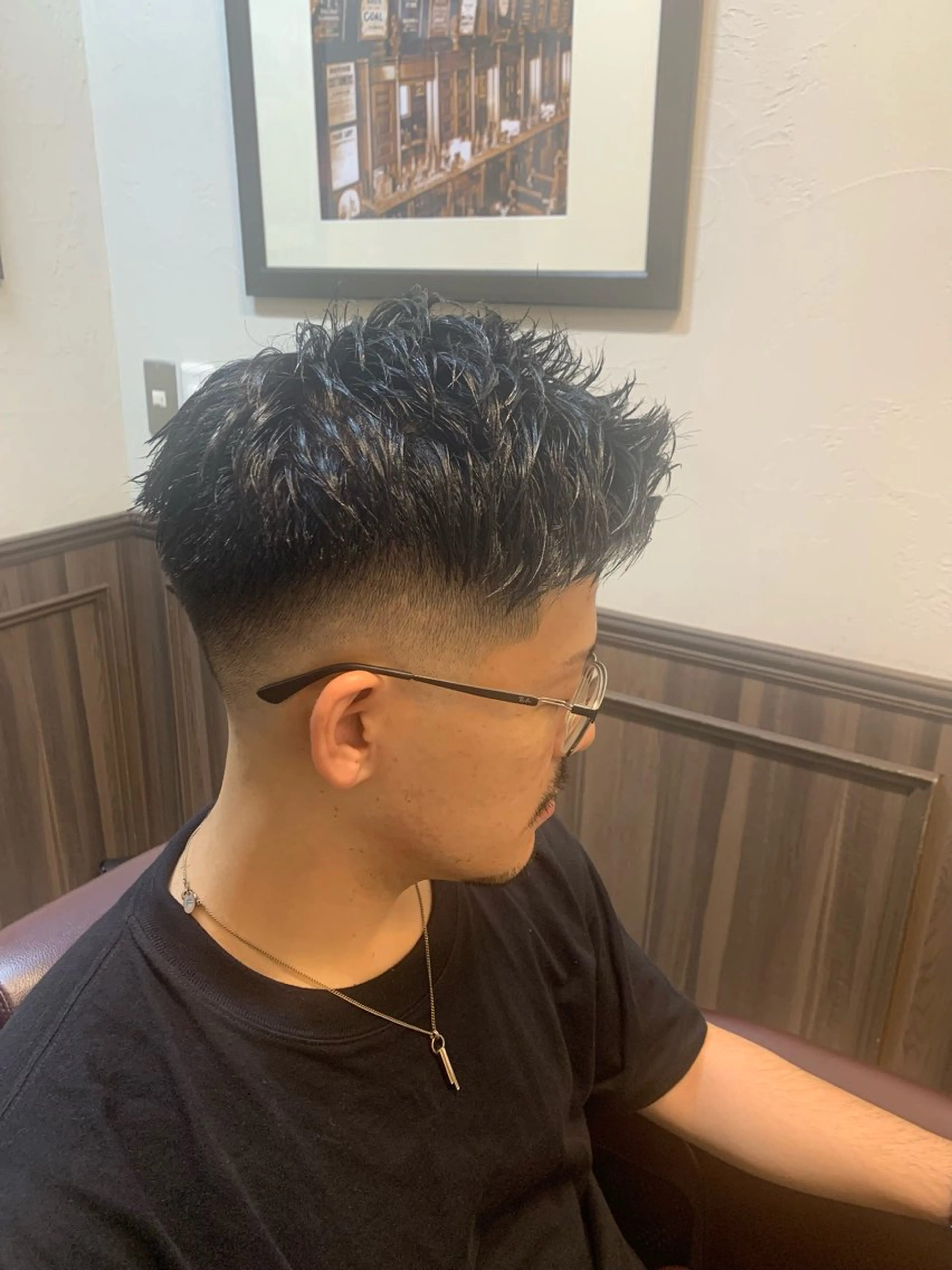 ショート million bucks barber shop 神田店所属・Mr.Ken /ショートパーマのヘアスタイル