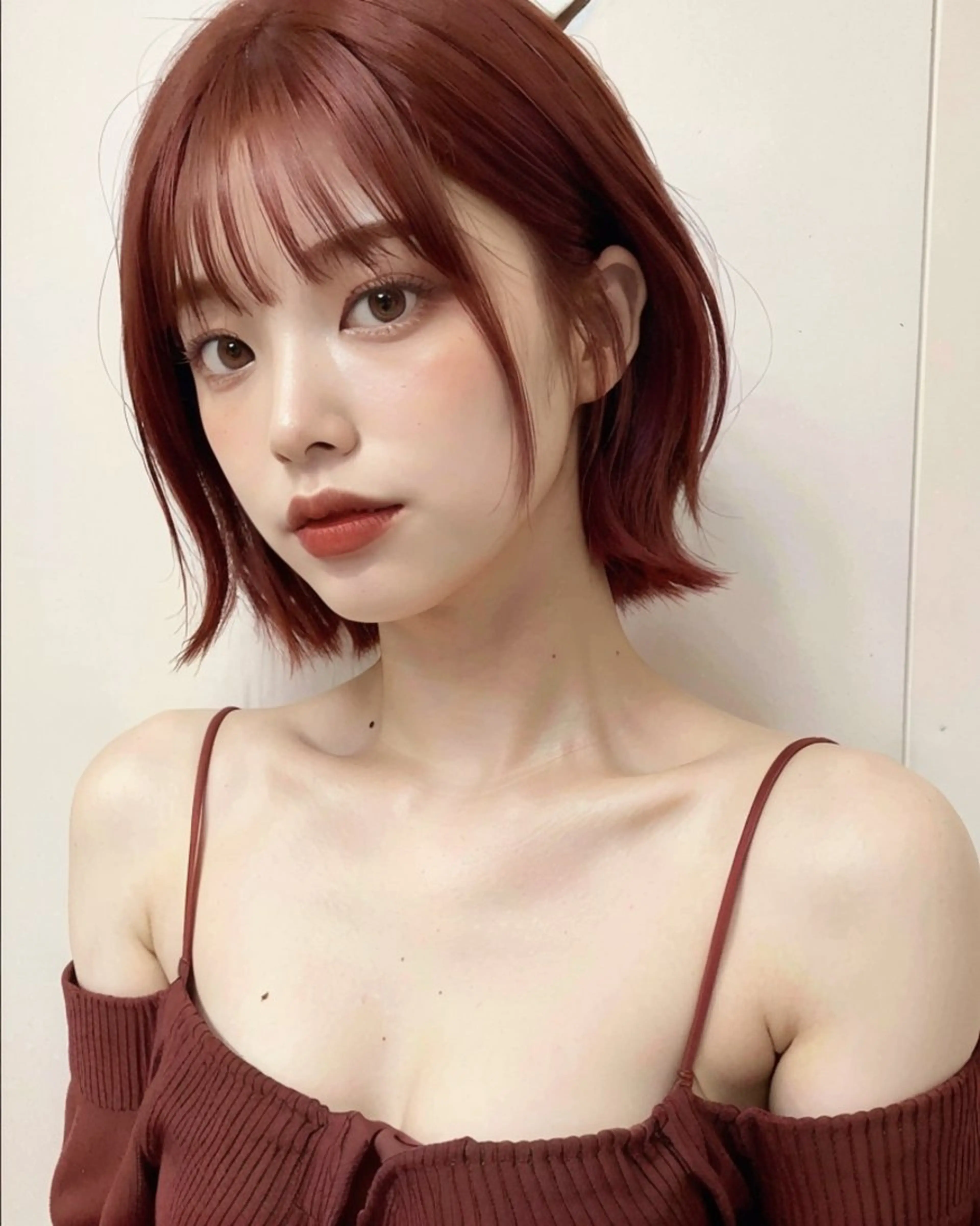 ショート カラー ヘアアレンジ シールエクステ ブリーチ ダブルカラー イヤリングカラー ハイライトカラー 🧸髪質改善ケアカラ ー/アイドル前髪🧸のヘアスタイル