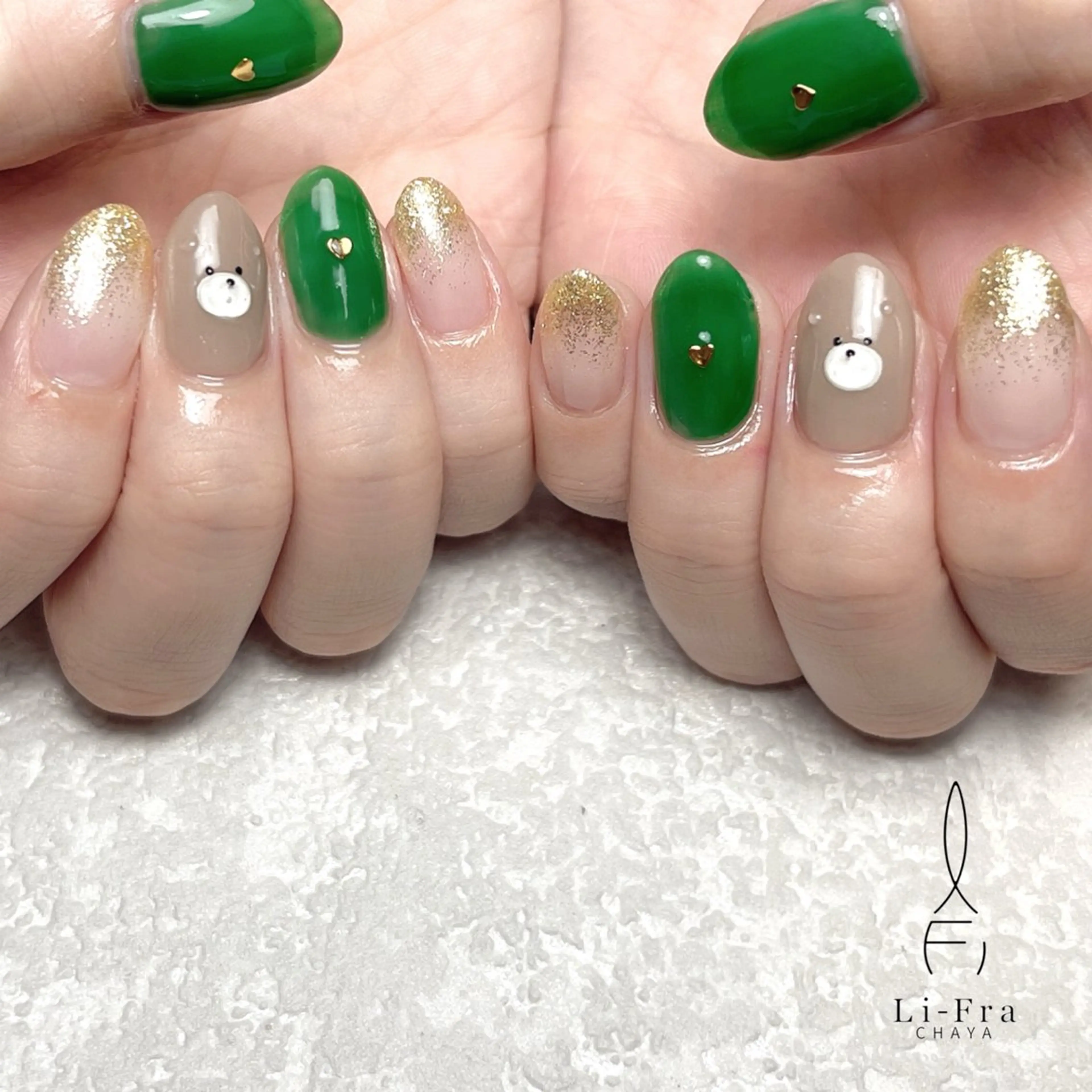 ネイル ハンドネイル フットネイル Li-Fra JINNOのネイルデザイン