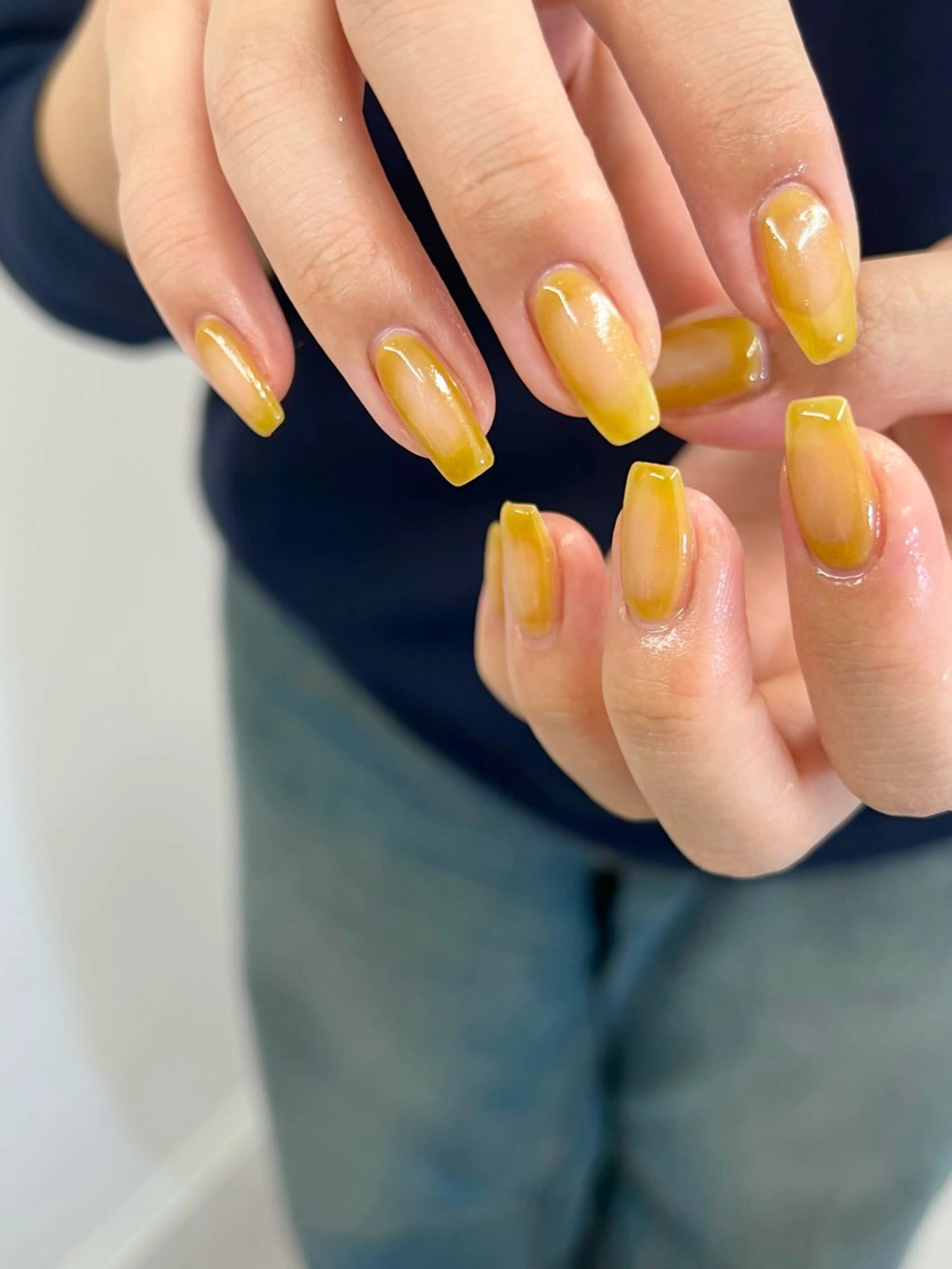 ネイル オーロラネイル チークネイル ジェルネイル マグネットネイル ニュアンスネイル ハンドネイル ハンドケア Bana_ Nailのネイルデザイン