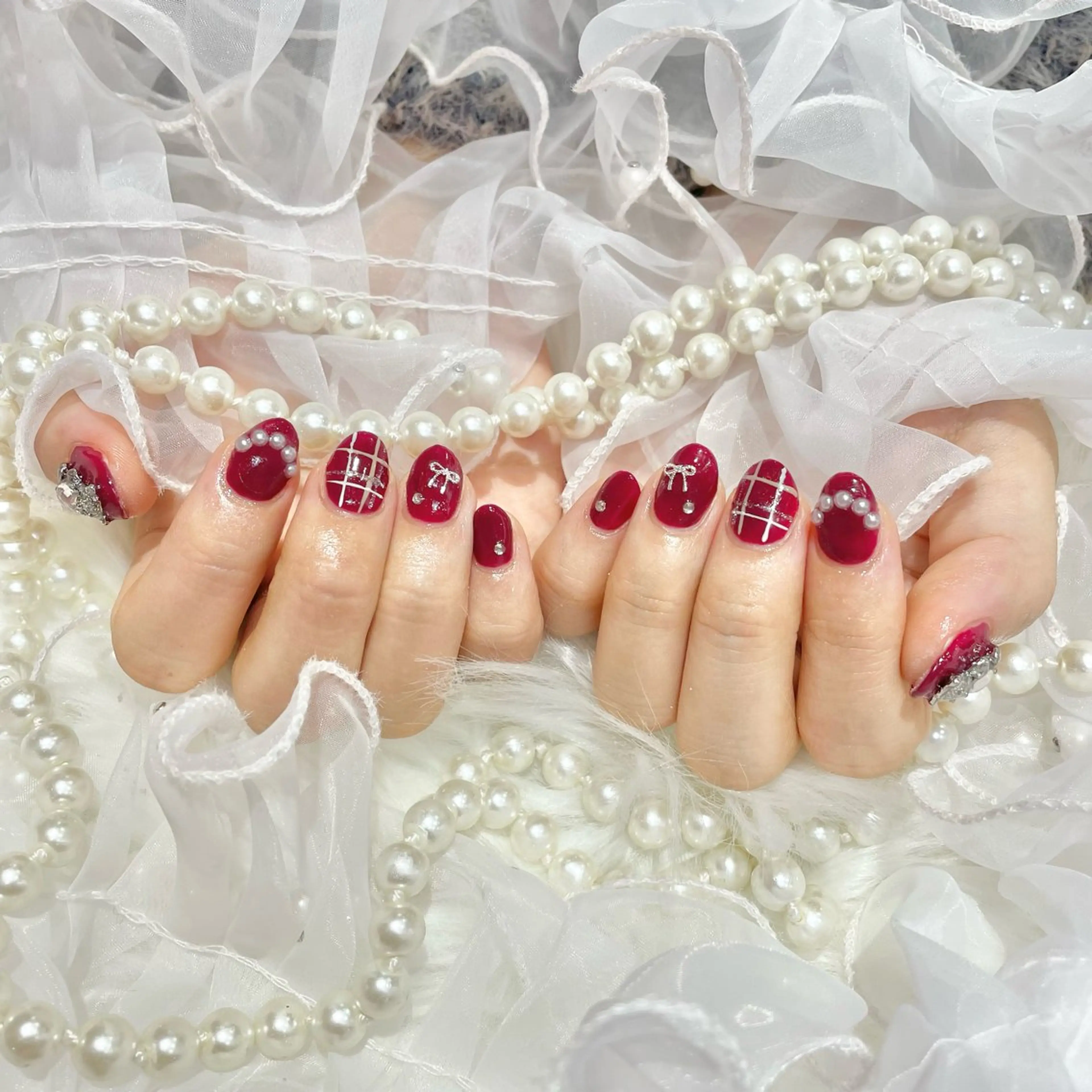 ネイル 冬ネイル クリスマス WISTERIA midoriのネイルデザイン