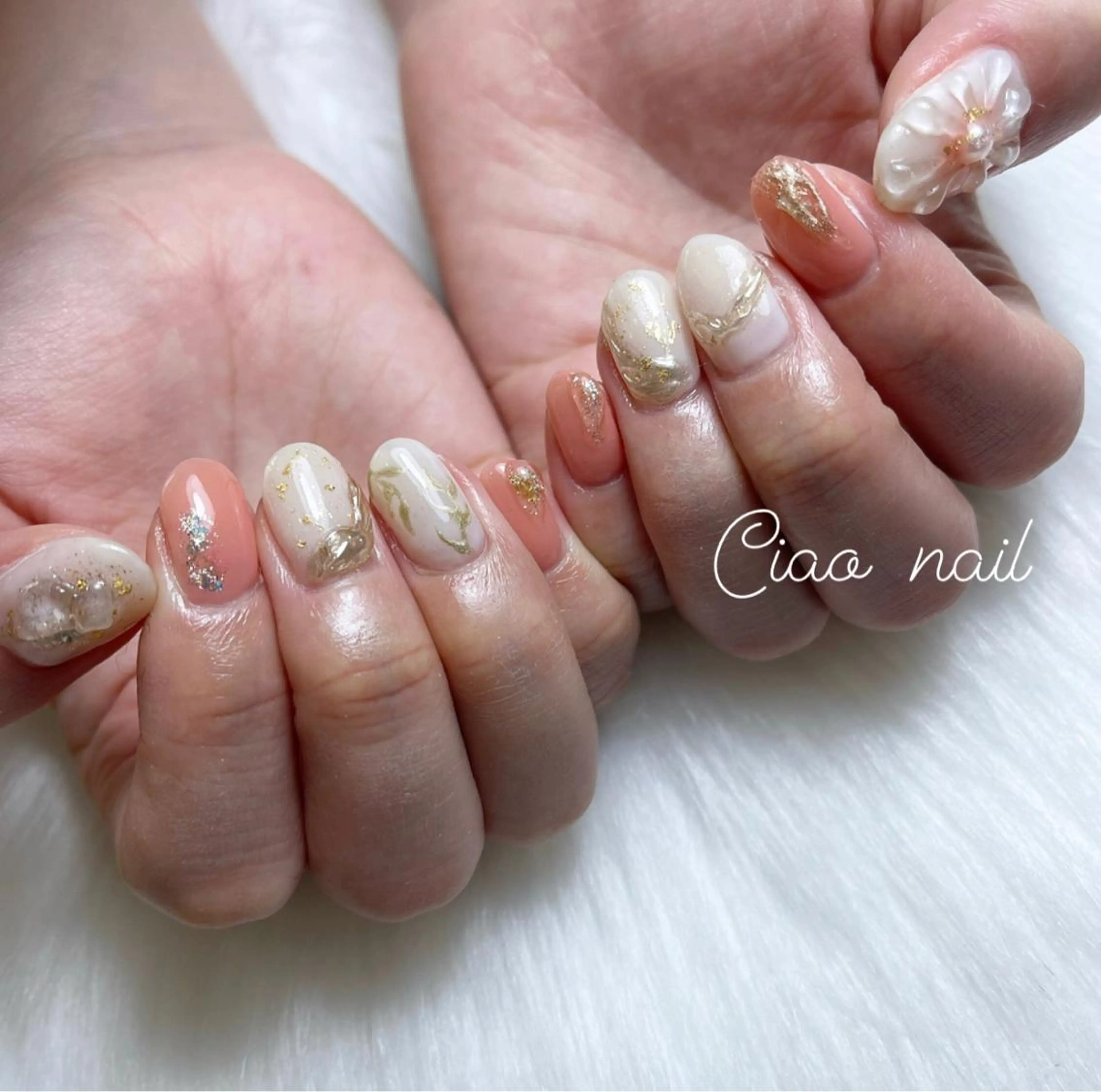 ネイル アートネイル 入学式 ジェルネイル 卒業式 ニュアンスネイル #Amin nail salonのネイルデザイン