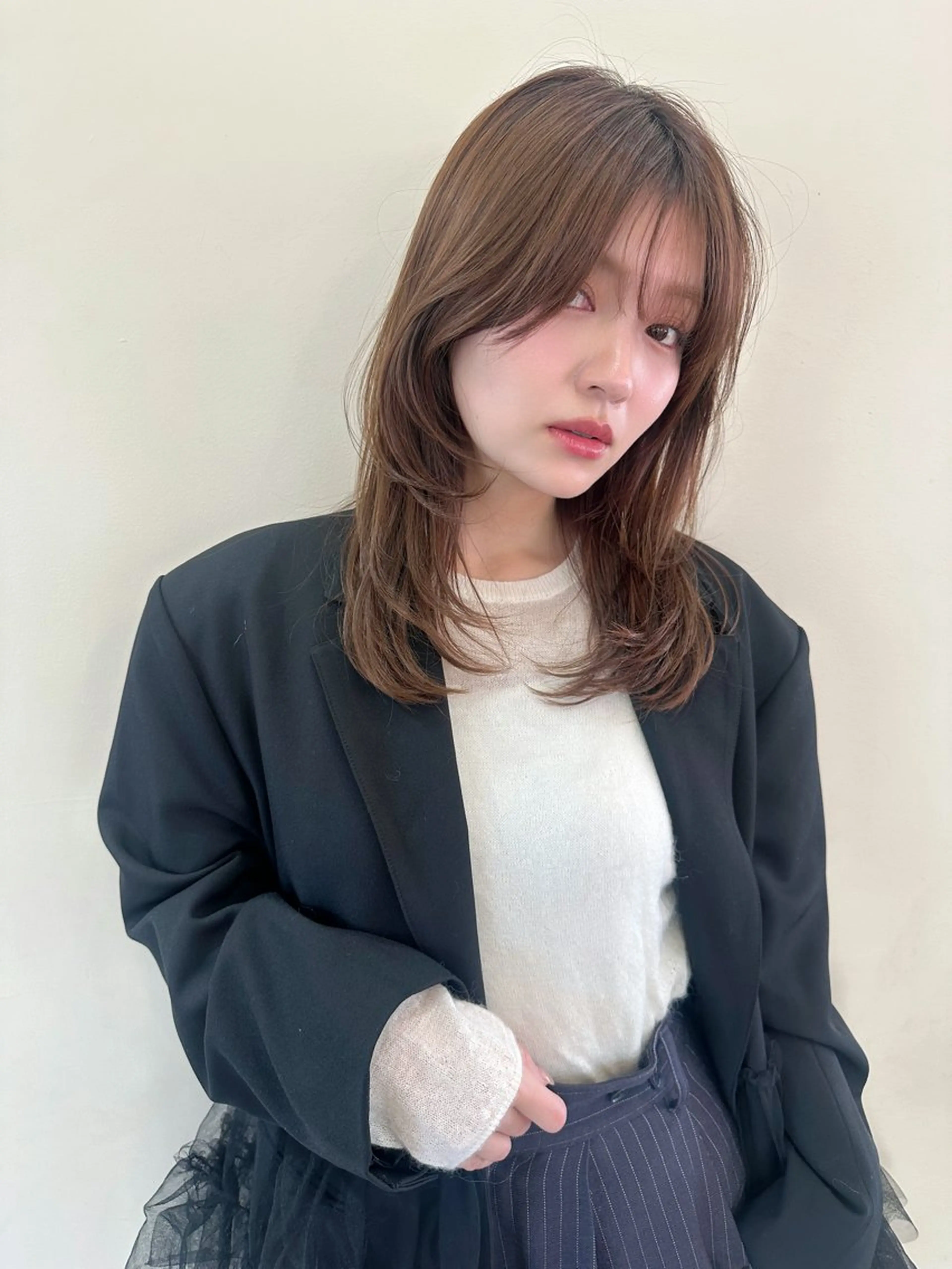 ミディアム 鎌倉 彩のヘアスタイル