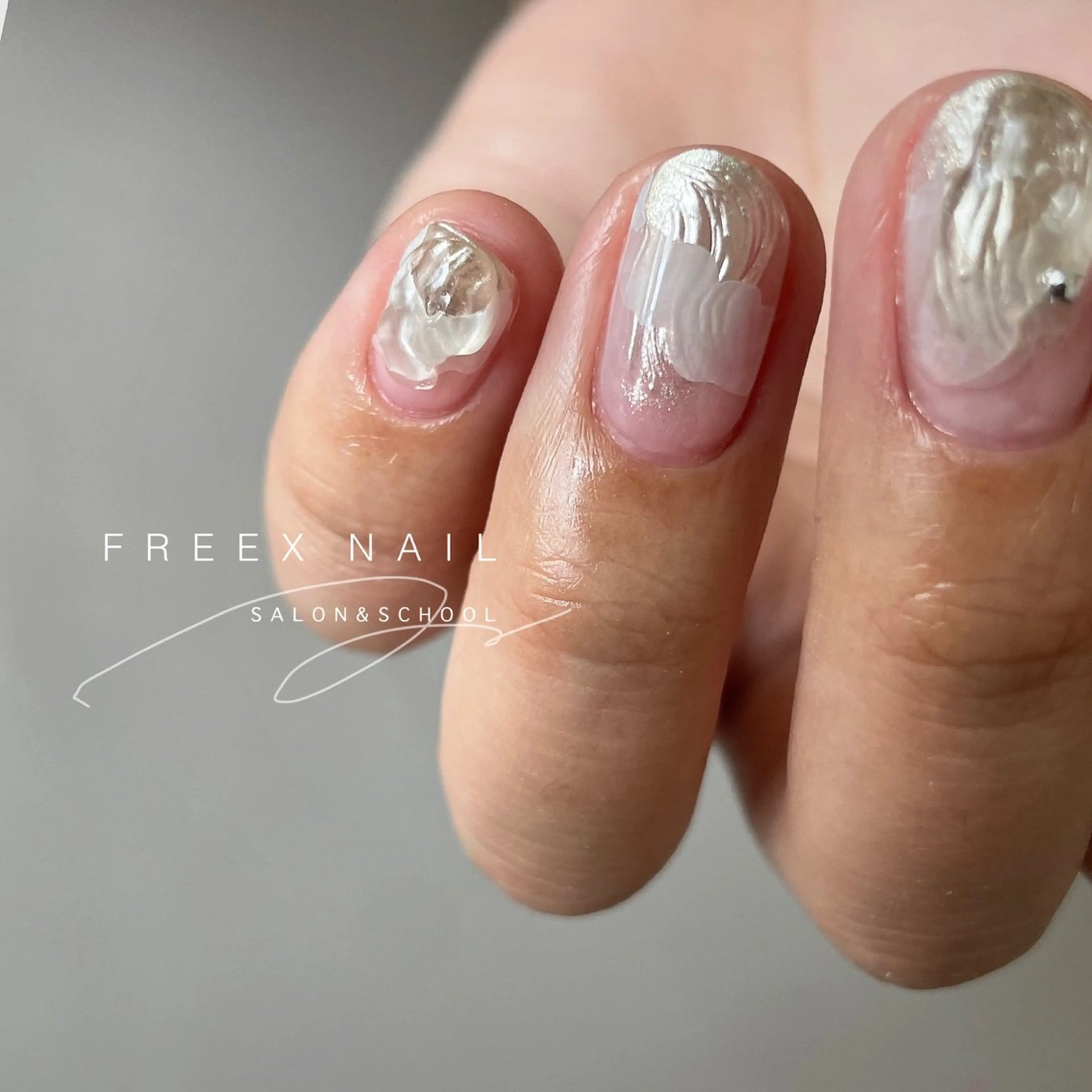 ネイル クリアネイル ハンドネイル ハンドケア freex nail /ニュアンス/個性派のネイルデザイン