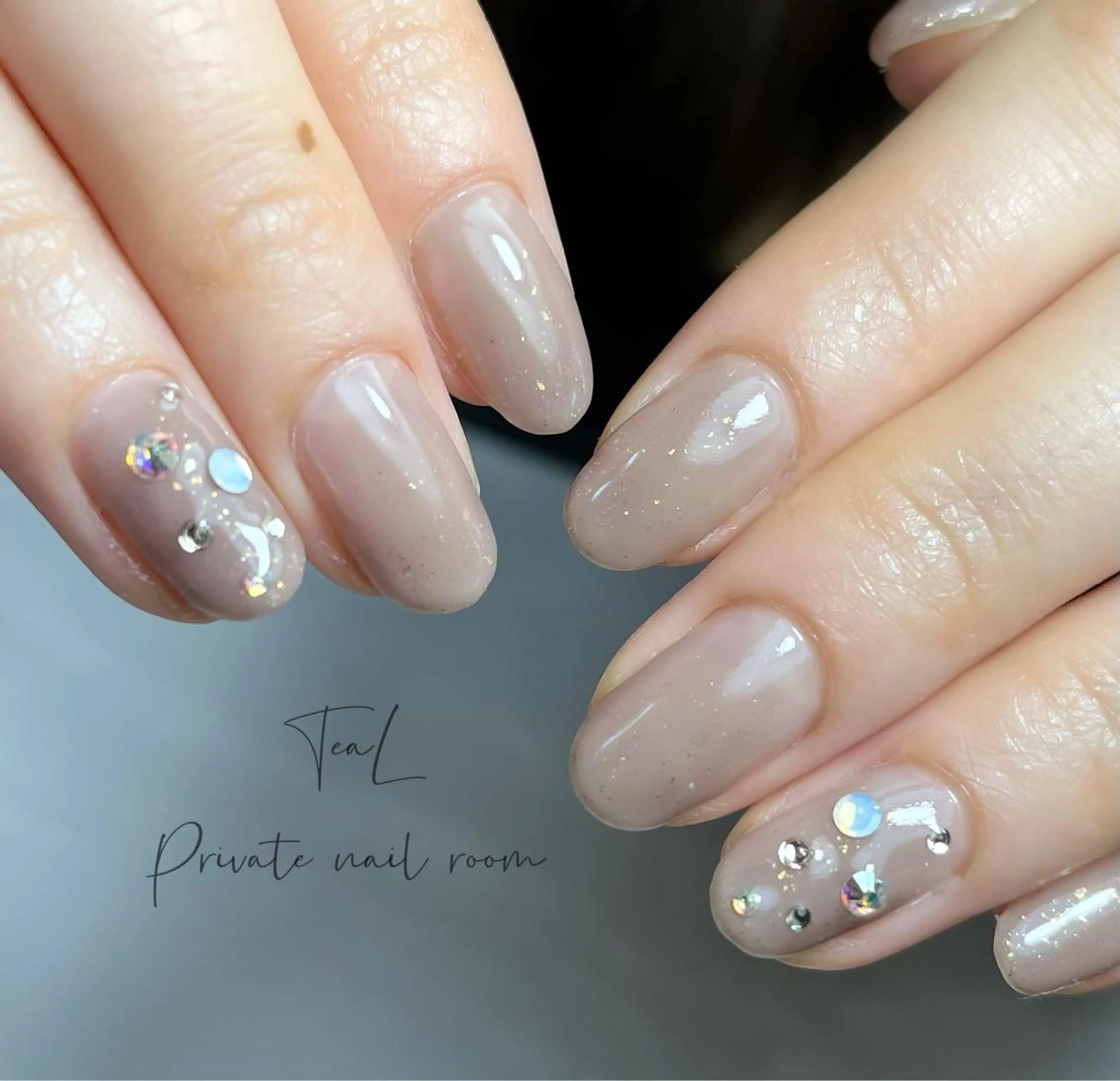 ネイル シンプルネイル TeaL nailのネイルデザイン