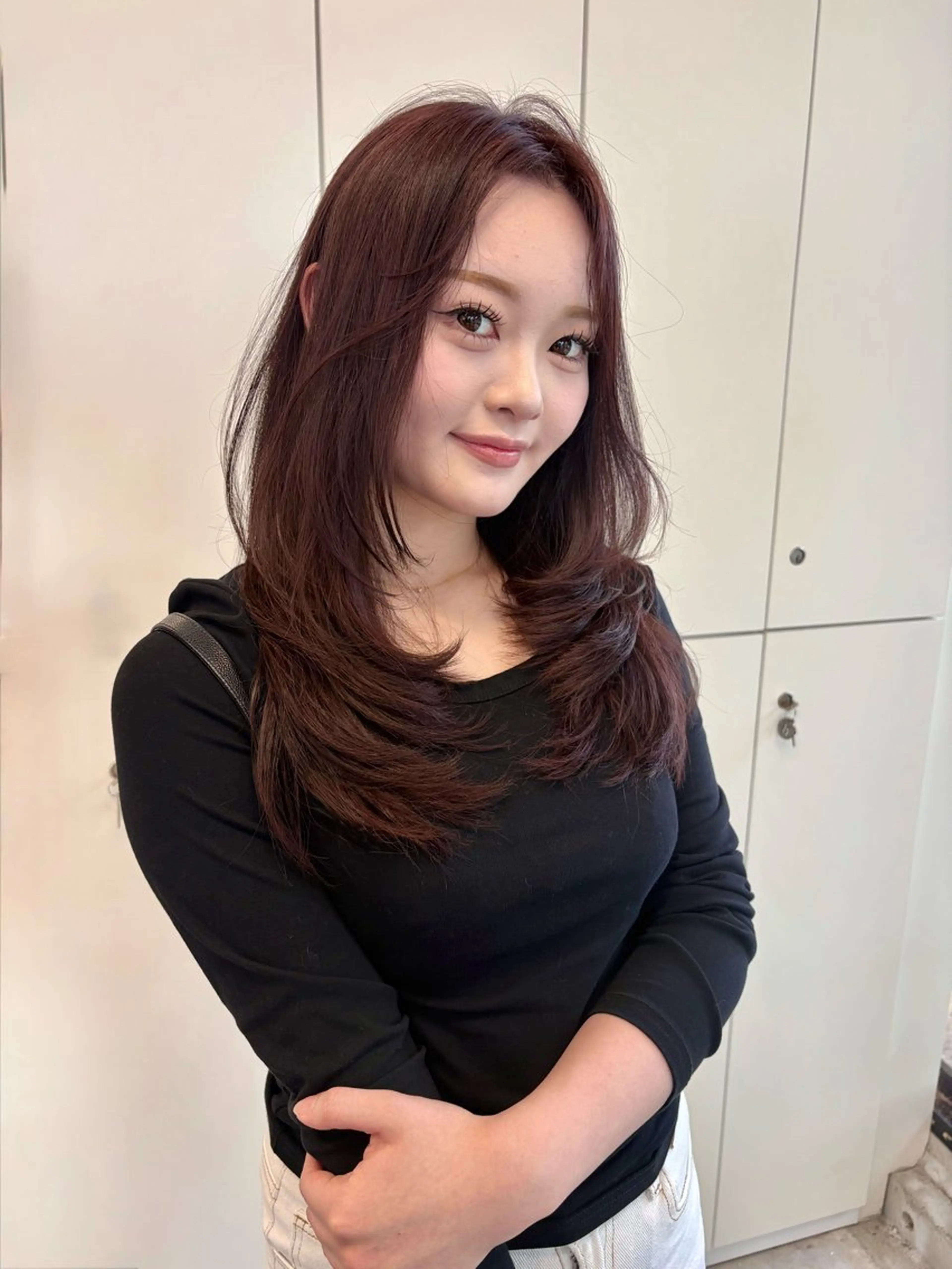 ロング カラー ブラウンカラー レイヤーカット カット ヘアカラー LOMARLIE / 𝐂𝐇𝐈𝐊𝐀のヘアスタイル